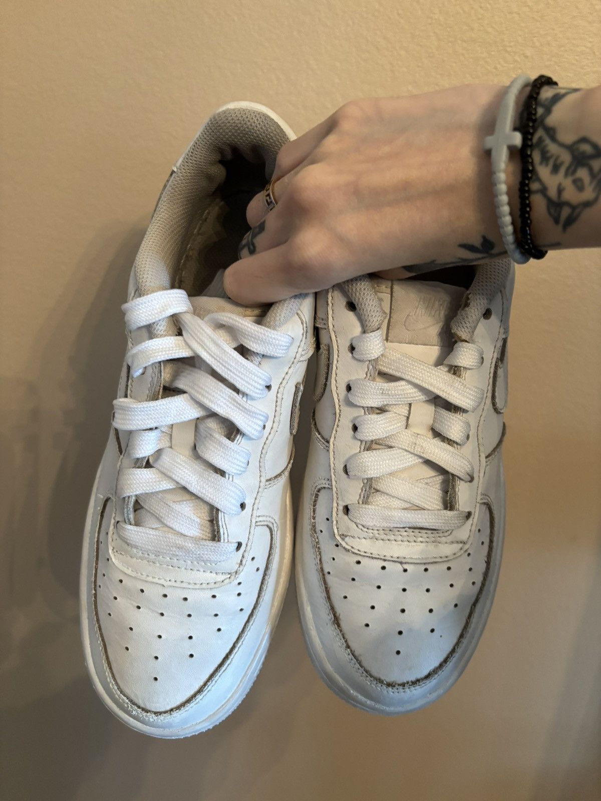 Nike Nike Air Force 1 Low GS 'White' Size US 5.5 / EU 38 - 3 Thumbnail