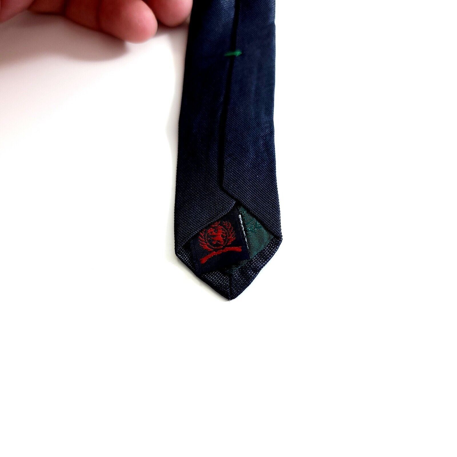 Tommy Hilfiger Tommy Hilfiger Gray Woven Polka Dot Silk Tie Size ONE SIZE - 4 Thumbnail
