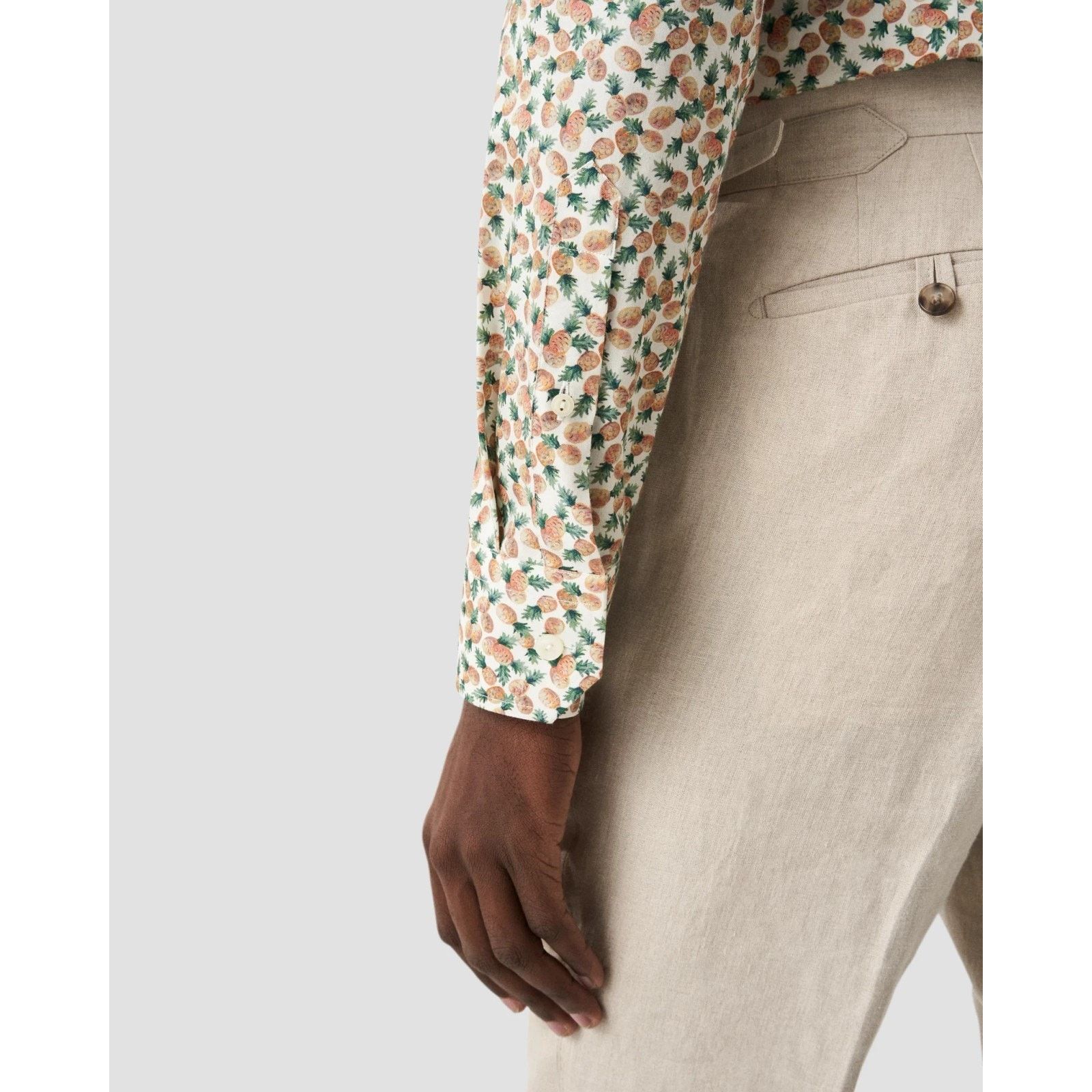 Eton Eton Dress Shirt Contemporary Fit Pineapple Print Size 44 Size US S / EU 44-46 / 1 - 7 Thumbnail