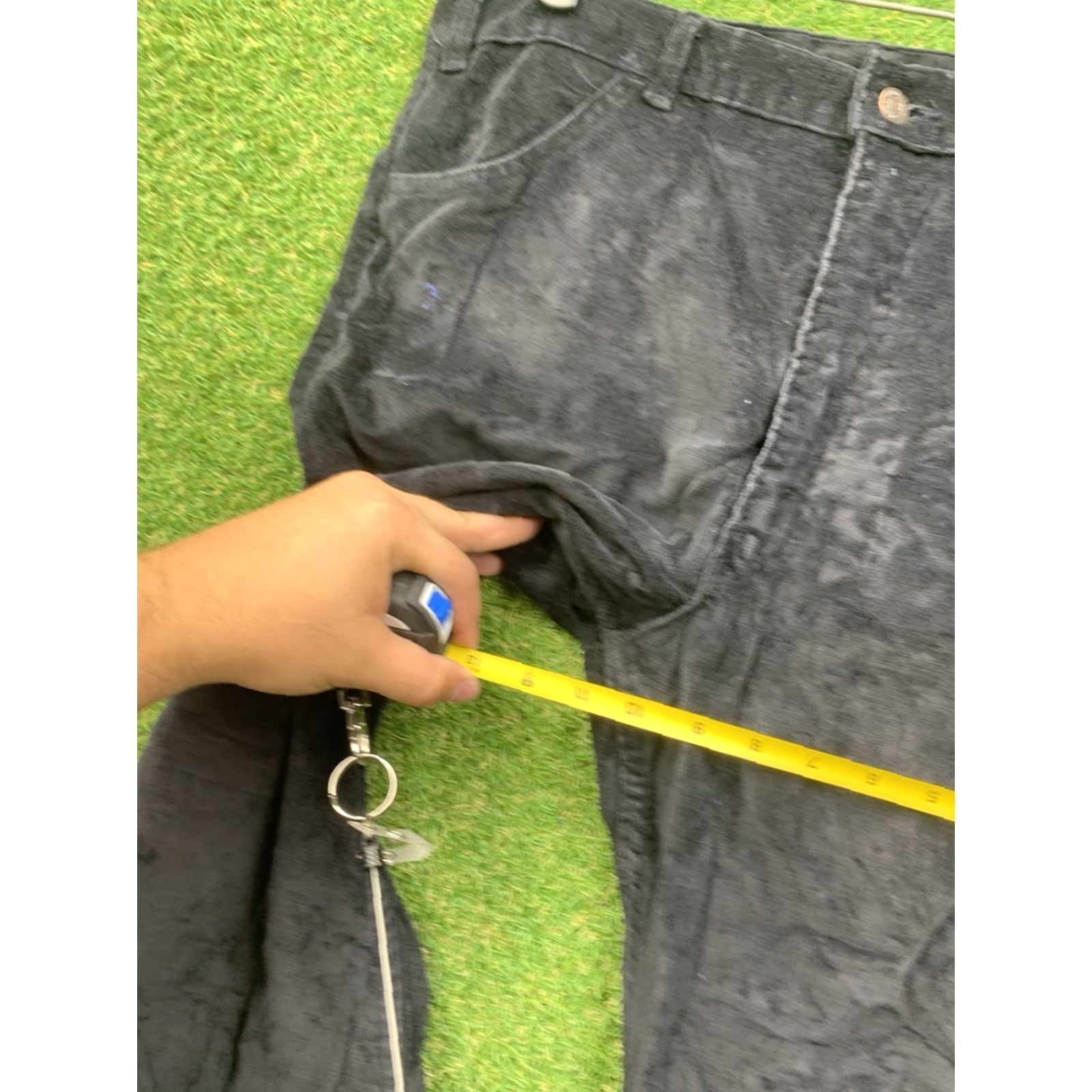 Levi's VINTAGE Levi's Pants Womens 11 Bootcut Black Corduroy 34x29 70s Size 32" / US 10 / IT 46 - 6 Thumbnail