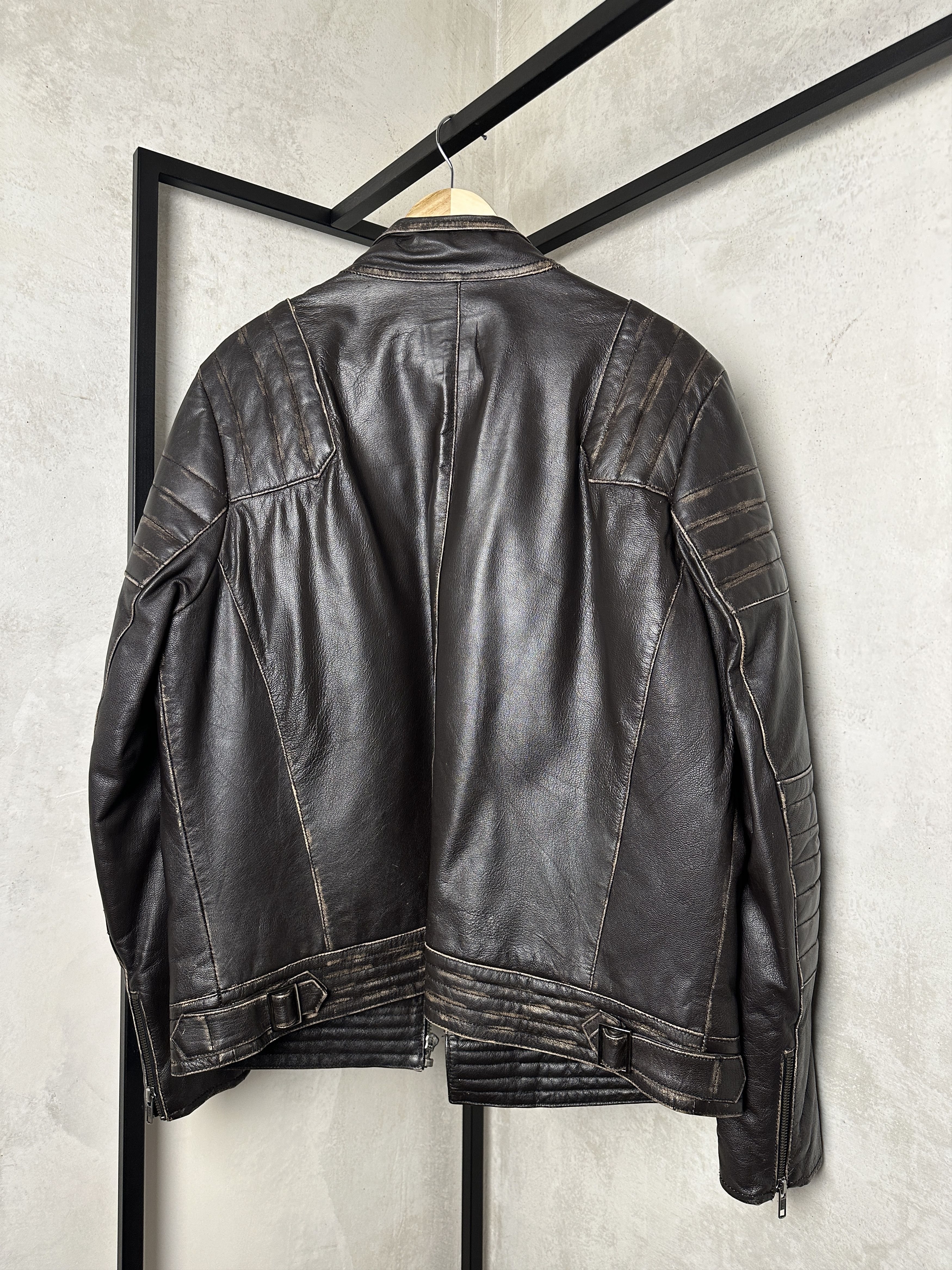 Asos ASOS Biker REAL Leather Jacket Size US L / EU 52-54 / 3 - 2 Thumbnail