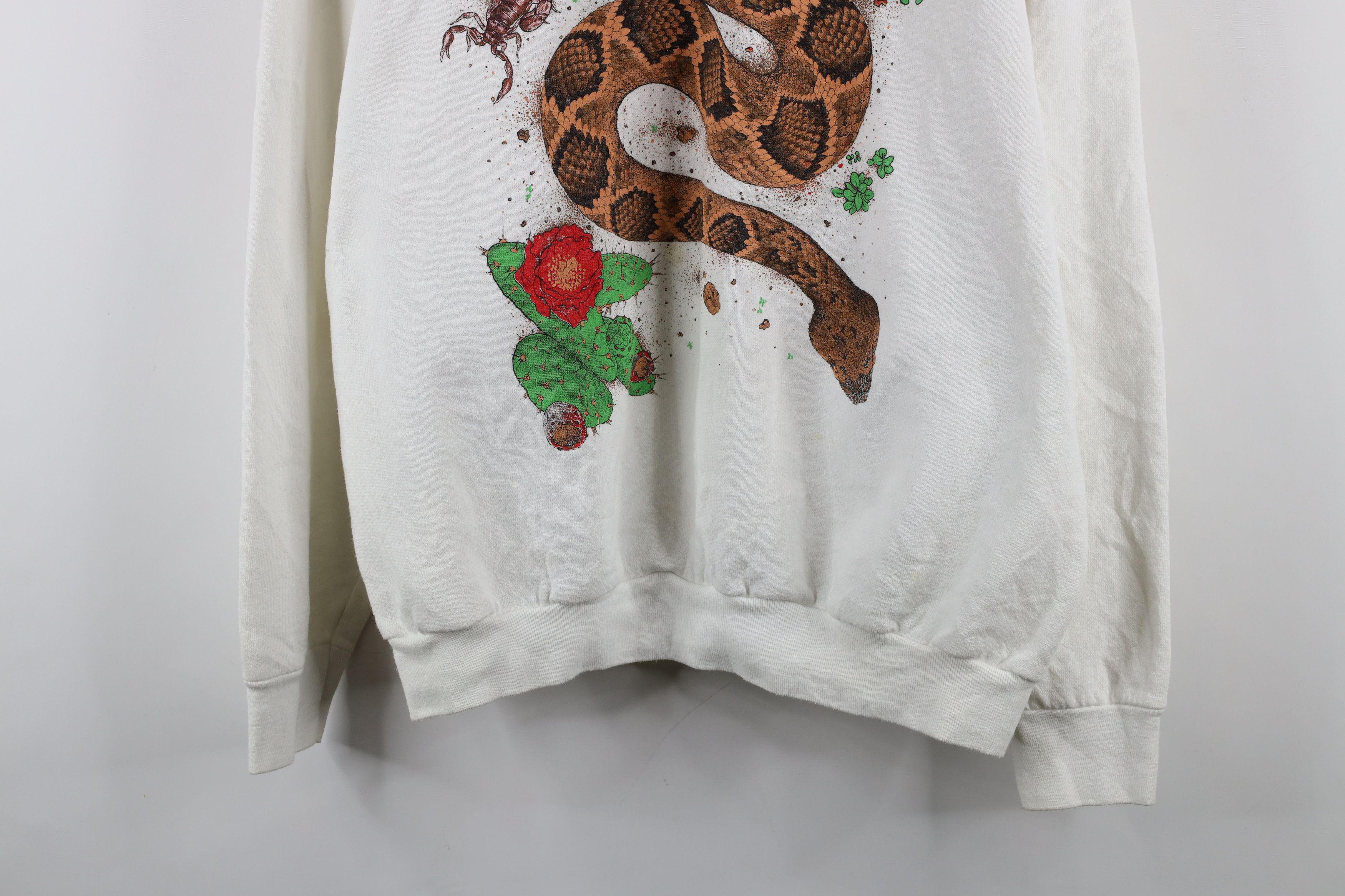 Vintage Vintage 90s Streetwear Scorpion Rattlesnake Sweatshirt USA Size US XL / EU 56 / 4 - 3 Thumbnail