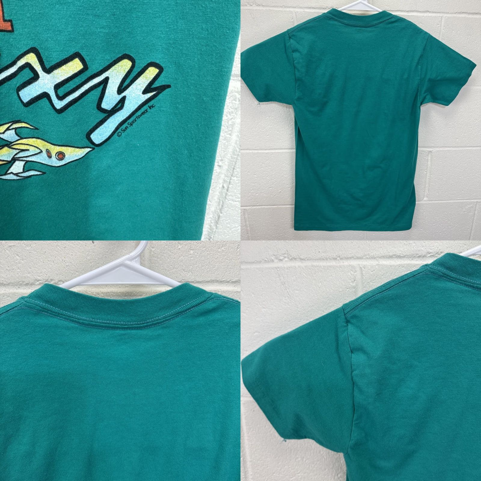 Sunray Sportswear VINTAGE Greatest Dad In The Galaxy T Shirt 80s Single Stitch USA Made Medium Man Green 80s Dad Funny Sun Sportswear Shirt Mens Size US M / EU 48-50 / 2 - 9 Thumbnail