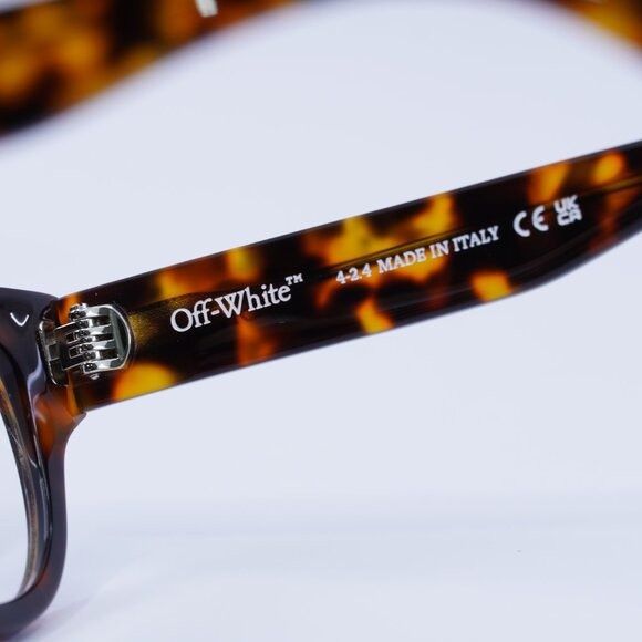Off-White 🕶️ New Off-White OERJ076 STYLE 76 6000 Eyeglasses - Havana Size ONE SIZE - 8 Thumbnail