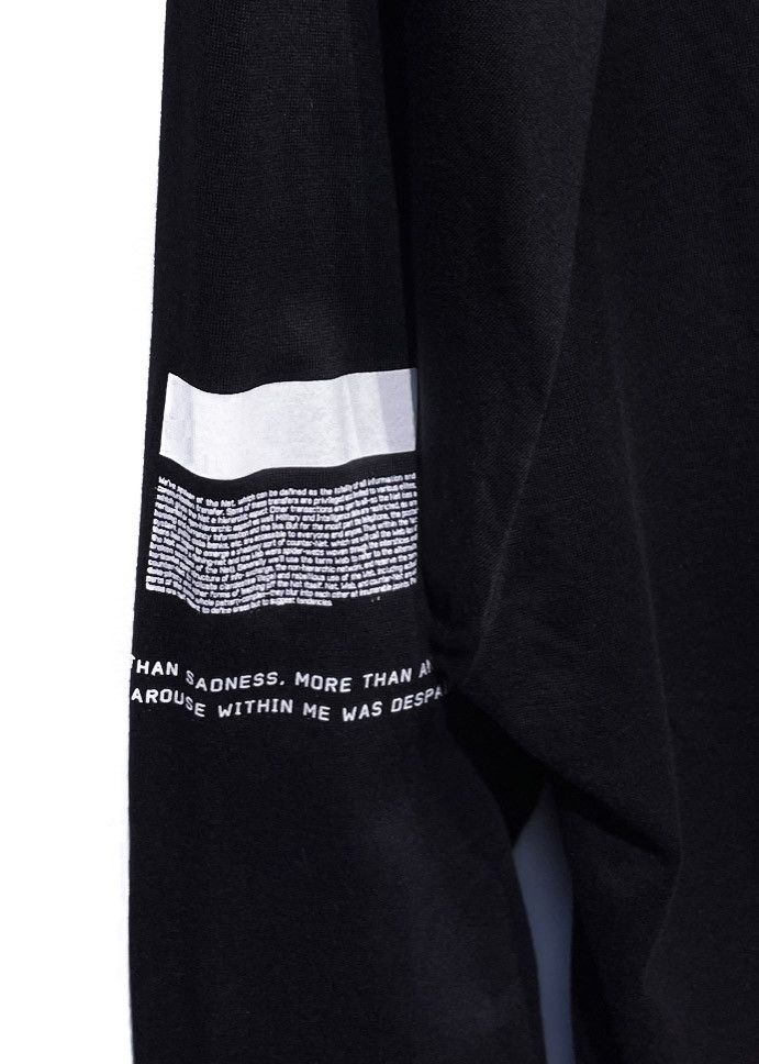 NILOS Nilos Julius "Fear Is Your Enemy" Black Long Sleeves Tee Size US S / EU 44-46 / 1 - 5 Thumbnail