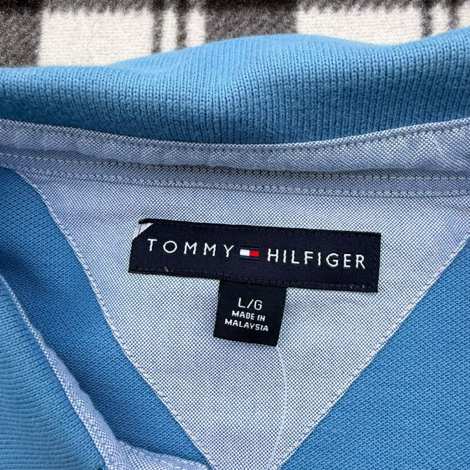 Tommy Hilfiger NWT Tommy Hilfiger Long Sleeve Polo Shirt Light Blue Size US L / EU 52-54 / 3 - 8 Thumbnail