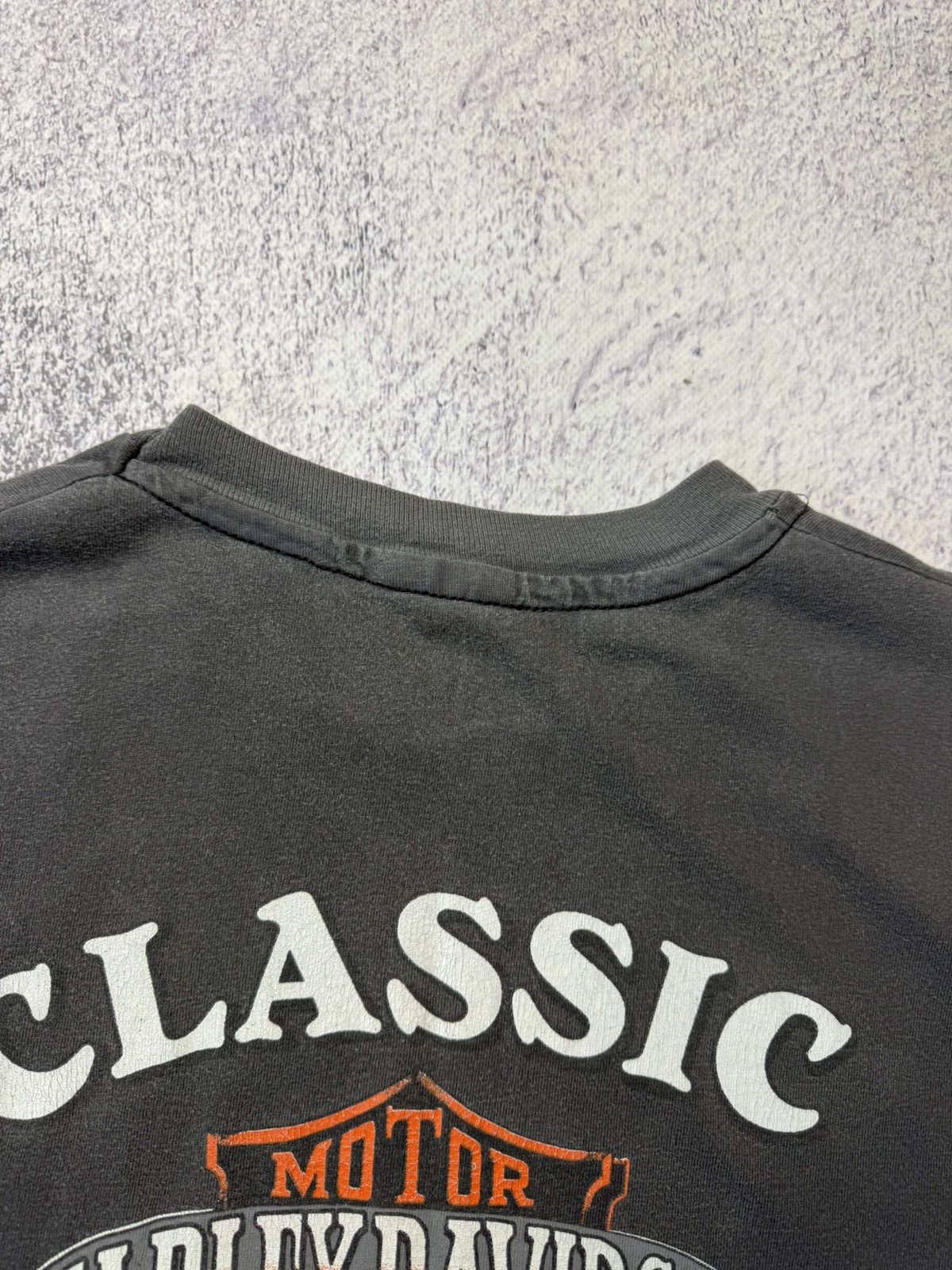 Harley Davidson Vintage Harley Davidson T Shirt 1989 USA Bury St.Edmunds Size US L / EU 52-54 / 3 - 23 Thumbnail