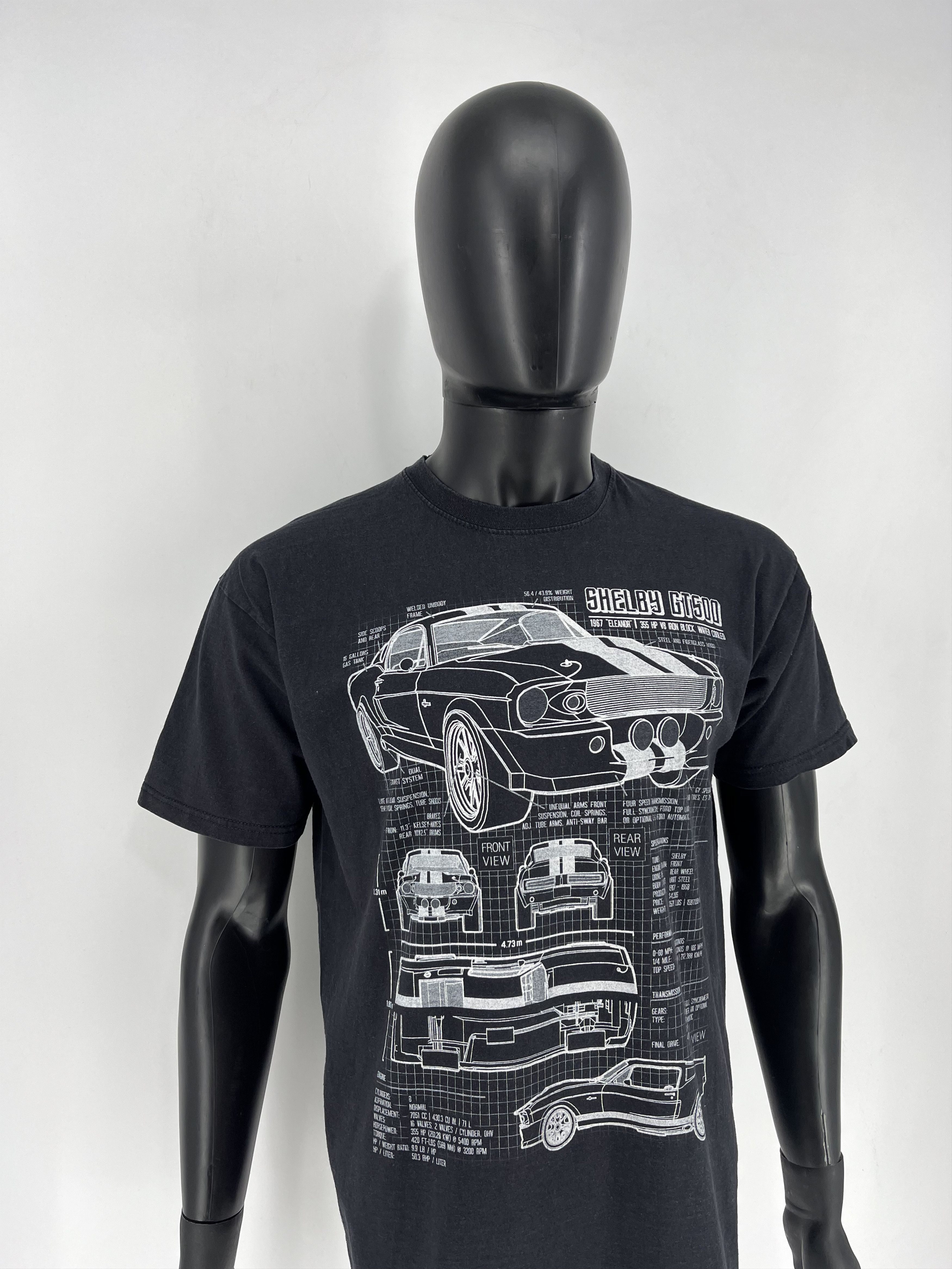 Other ➕ =Vintage Y2K Cool Fade Shelby GT500 Muscle Car T-Shirt USA Size US L / EU 52-54 / 3 - 3 Thumbnail