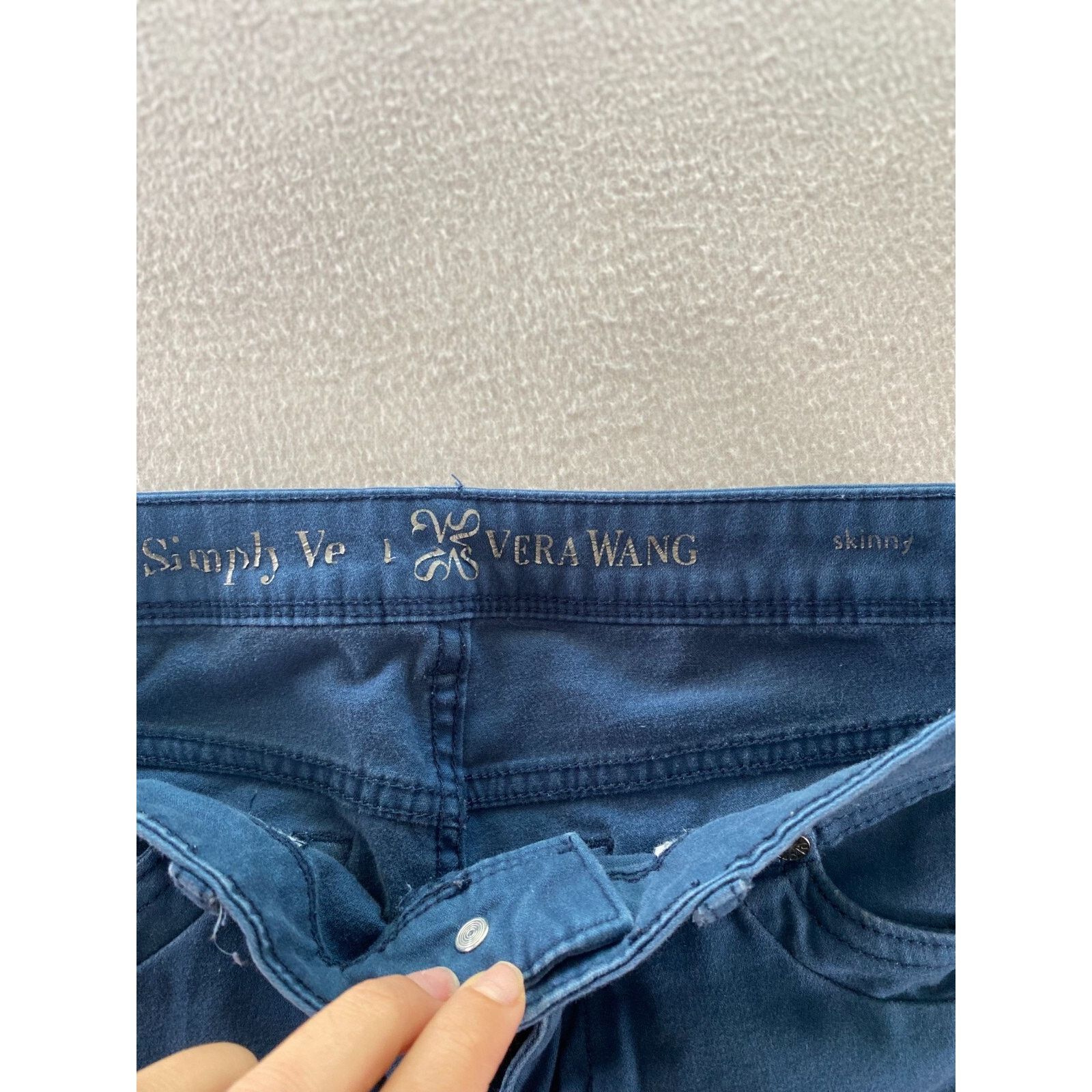 Vera Wang Simply Vera Vera Wang Jeans Womens Size 2 Blue Skinny Size 26" / US 2 / IT 38 - 7 Thumbnail