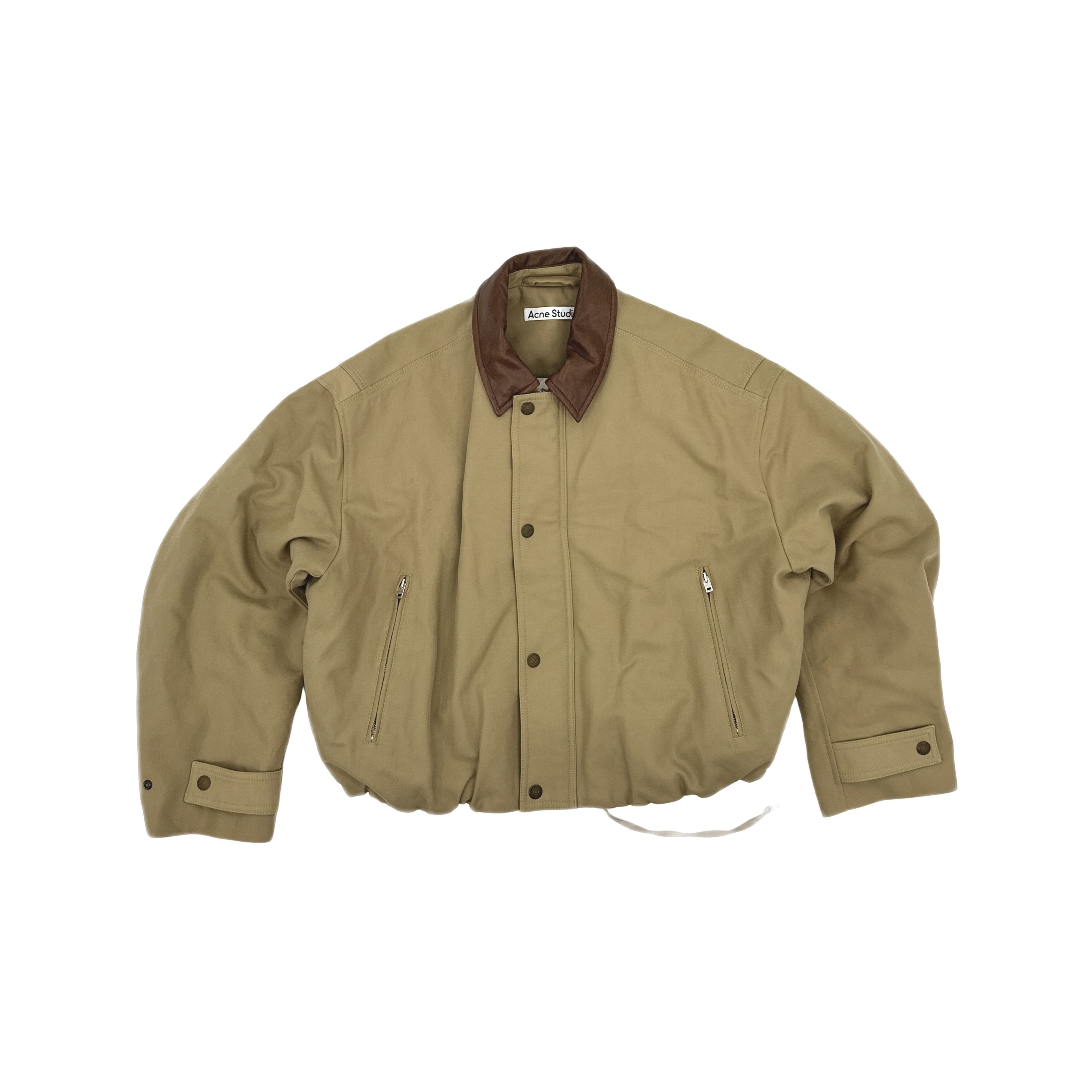 Acne Studios Acne Studios Leather Collar Zip Jacket 46 Size US S / EU 44-46 / 1 - 1 Thumbnail