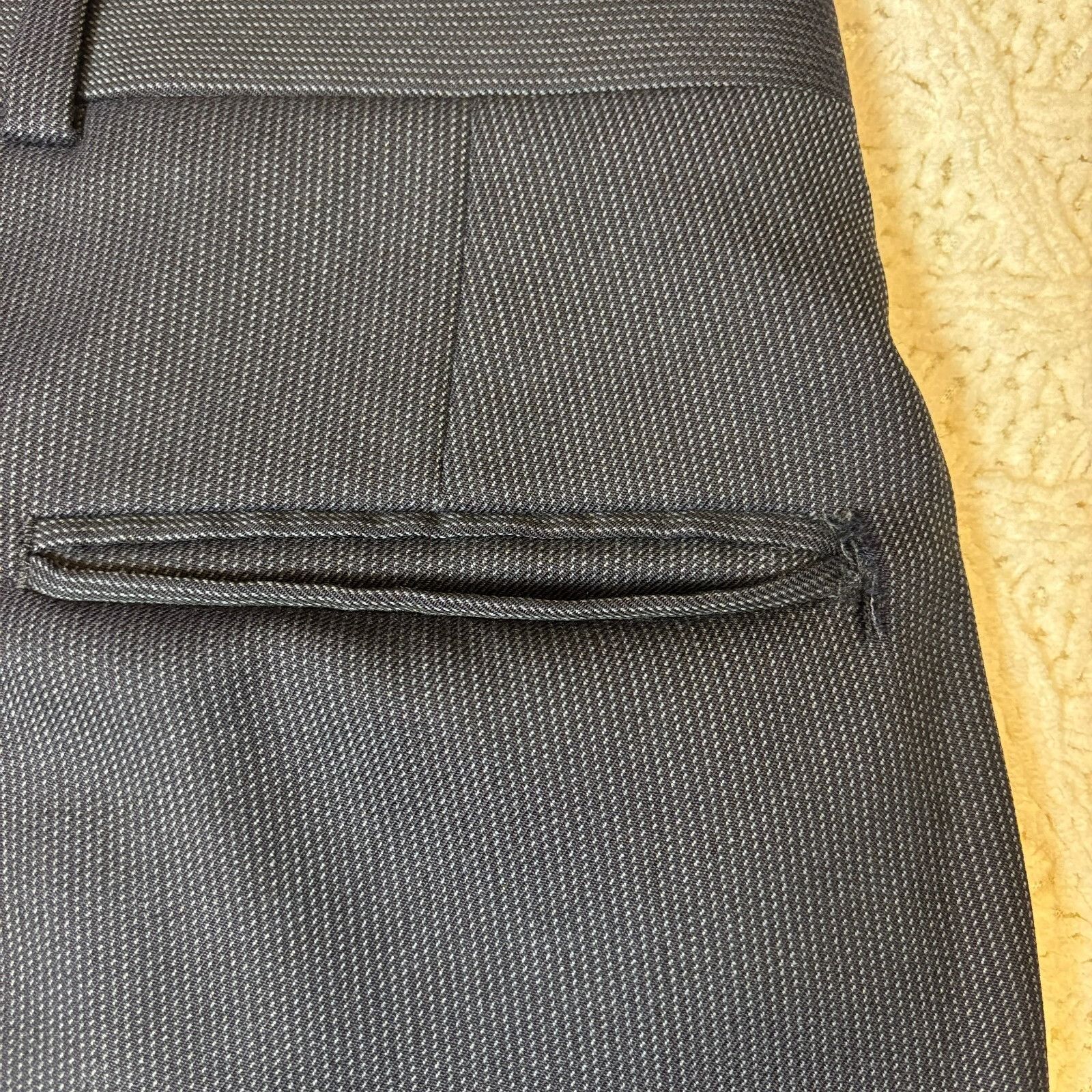 Pierre Cardin Pierre Cardin Suit Mens 46L Navy Wool Miltons Blazer & 36x32 Size 46L - 16 Thumbnail