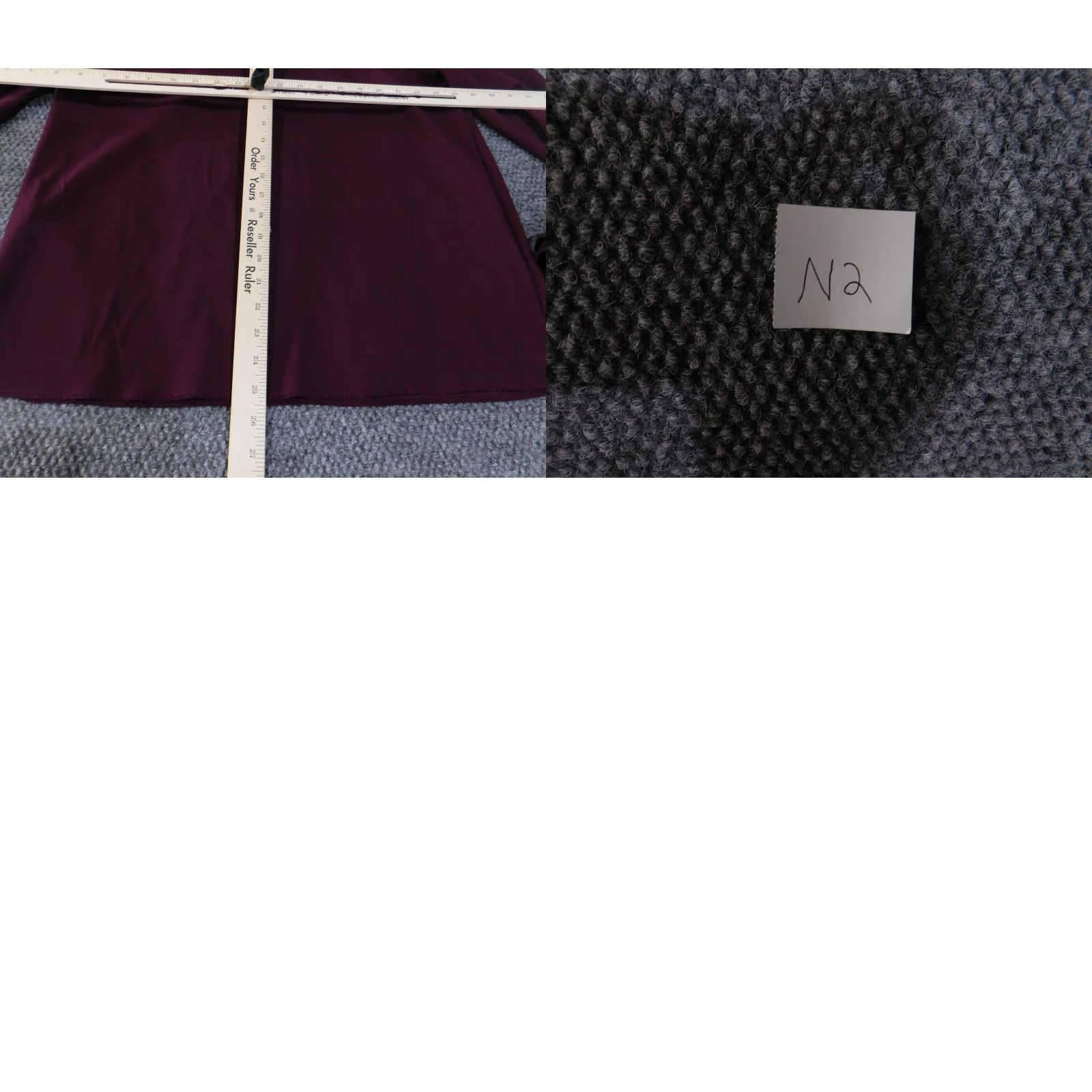 Ann Taylor VINTAGE Ann Taylor Shirt Womens Large Burgundy V Neck Bell Sleeve Ruffle Cuffs Stretch Size L / US 10 / IT 46 - 9 Thumbnail