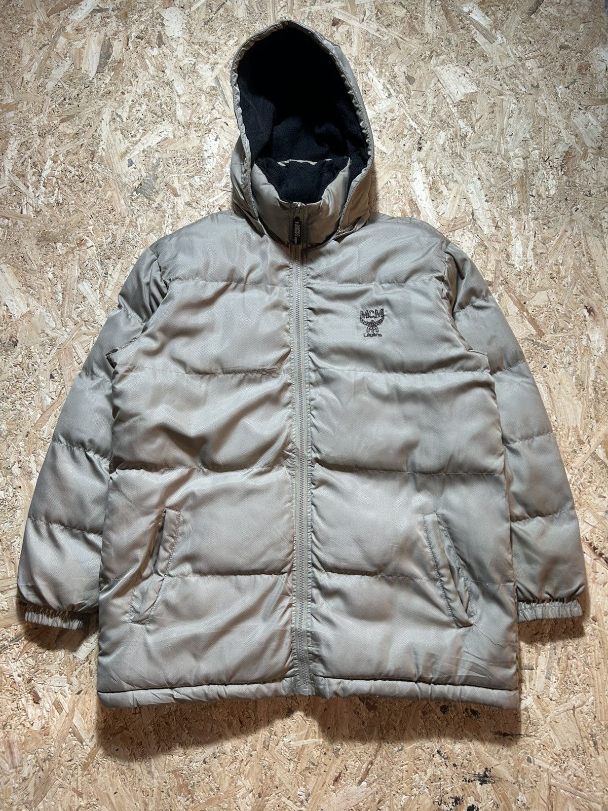 MCM Vintage MCM Puffer Hoodie Zipper Jacket Size US L / EU 52-54 / 3 - 2 Thumbnail
