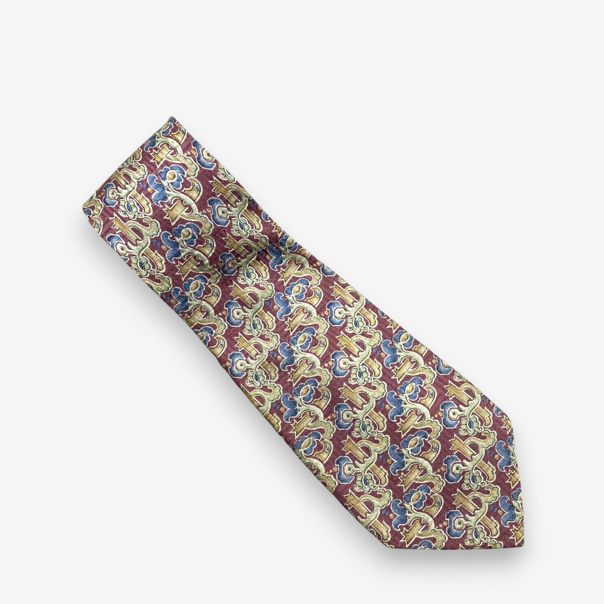 Enrico Coveri Vintage Enrico Coveri SILK Necktie Cravate Pure Silk Size ONE SIZE - 2 Thumbnail