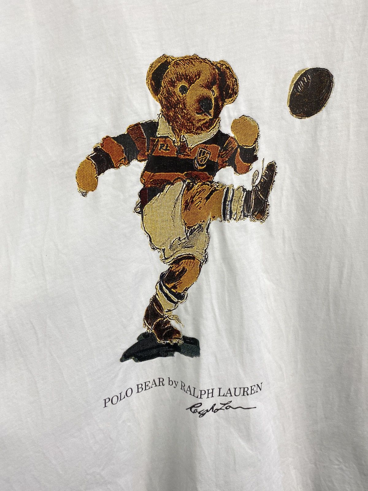 Polo Ralph Lauren 🇺🇸 Polo Bear Ralph Lauren Rugby T-Shirt Rare Retro Hype Y2K Size US S / EU 44-46 / 1 - 4 Thumbnail