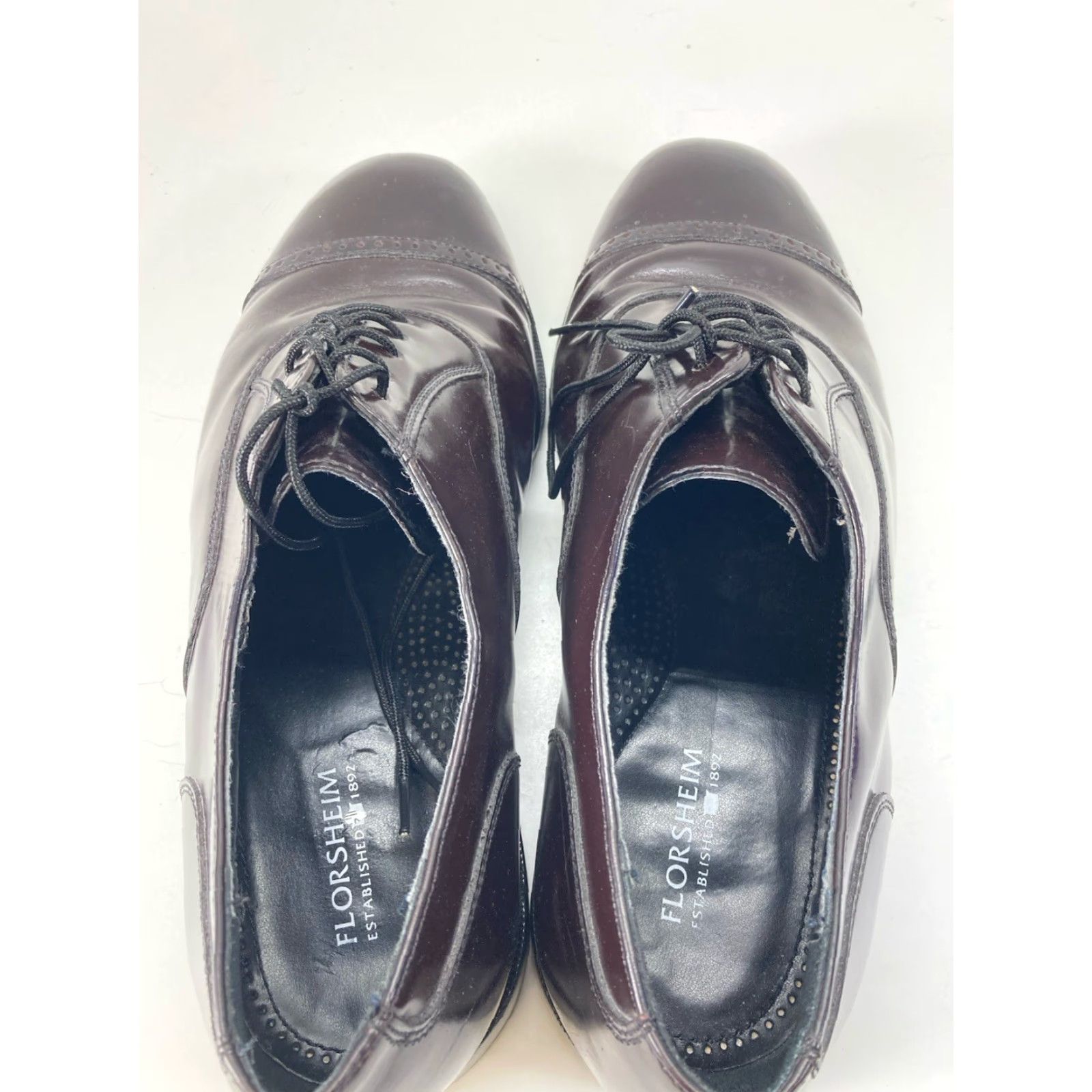 Florsheim Florsheim Lexington Cap Toe Oxford Shoes Men 10.5 EEE Burgundy Leather 17067-05 Size ONE SIZE - 6 Thumbnail