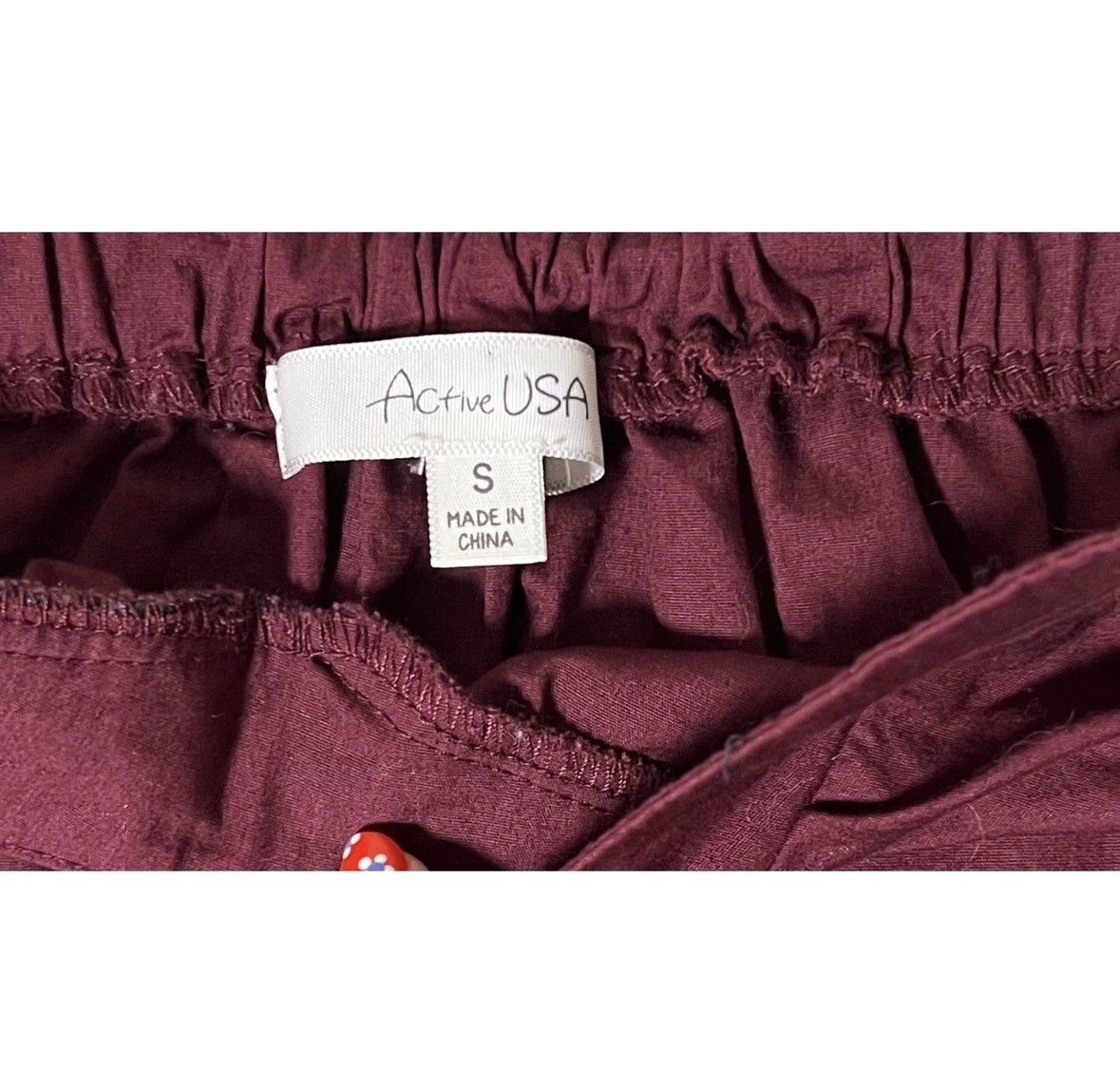 7 Days Active Red Off-The-Shoulders Ruched Crop Top Shirt Blouse Size S 🌹 Size S / US 4 / IT 40 - 3 Thumbnail