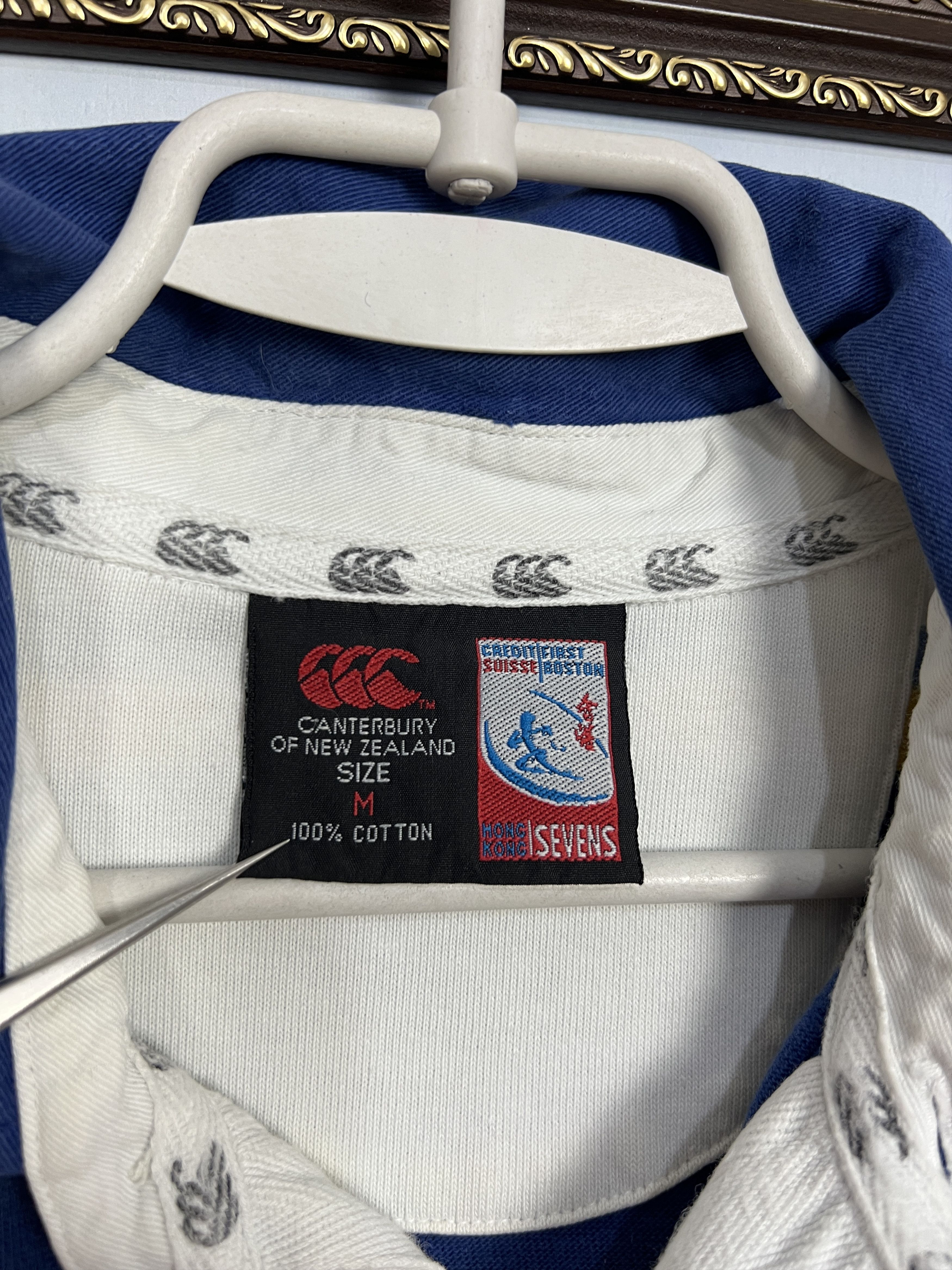Canterbury of New Zealand Vintage Hong Kong Sevens Rugby Union Jersey Trikot Rare Size US M / EU 48-50 / 2 - 6 Thumbnail