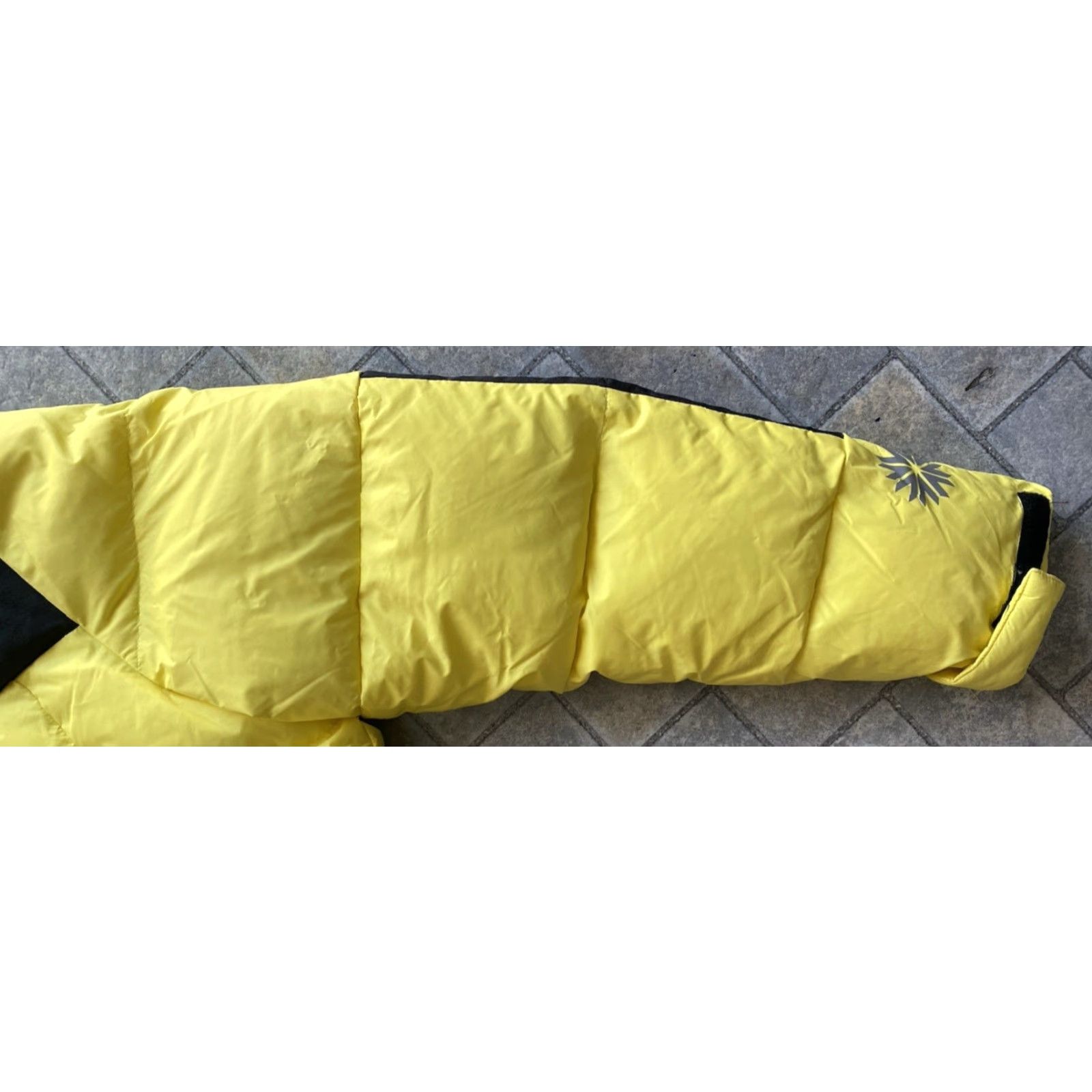 Vintage VINTAGE Icewear Duck Down Puffer Jacket Coat Men’s L Yellow Black Flaws Wear Pockets Hooded Nylon Down Coat Mens Size US L / EU 52-54 / 3 - 7 Thumbnail