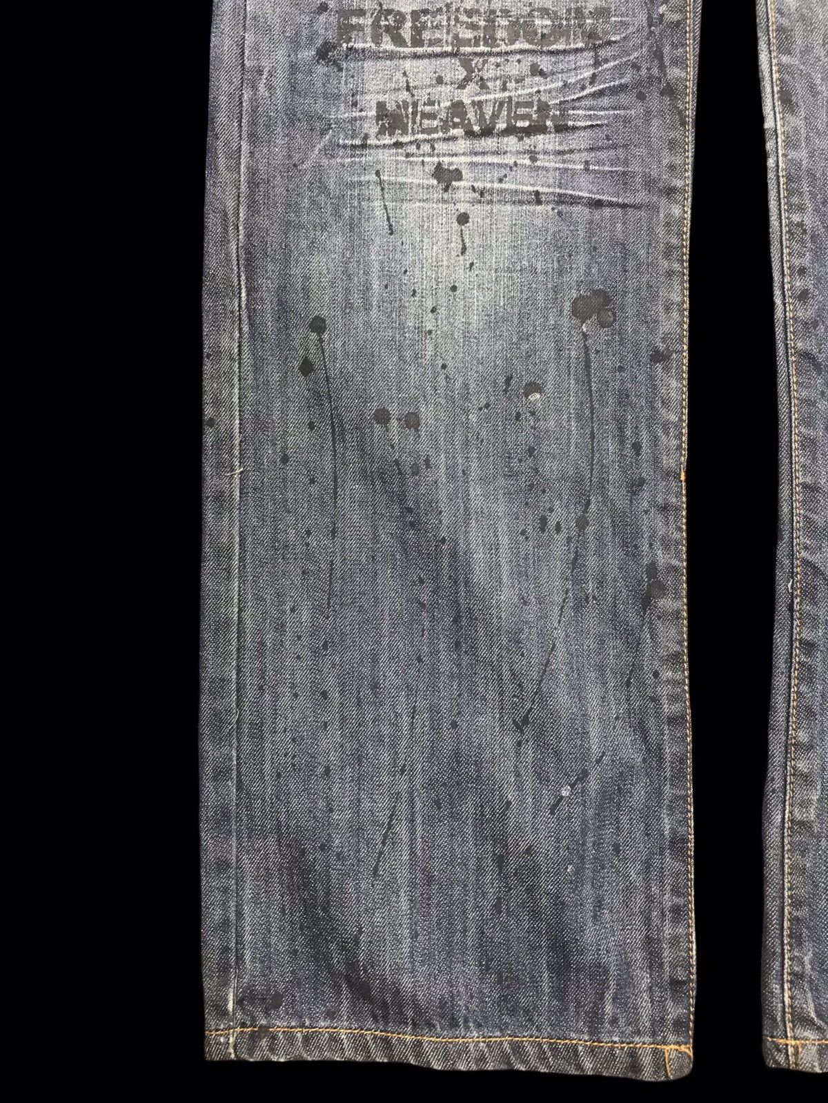 Seditionaries 💥PUNK DENIM💥punk ministry Paint Splatter Punk Denim F301 Size US 31 - 10 Thumbnail