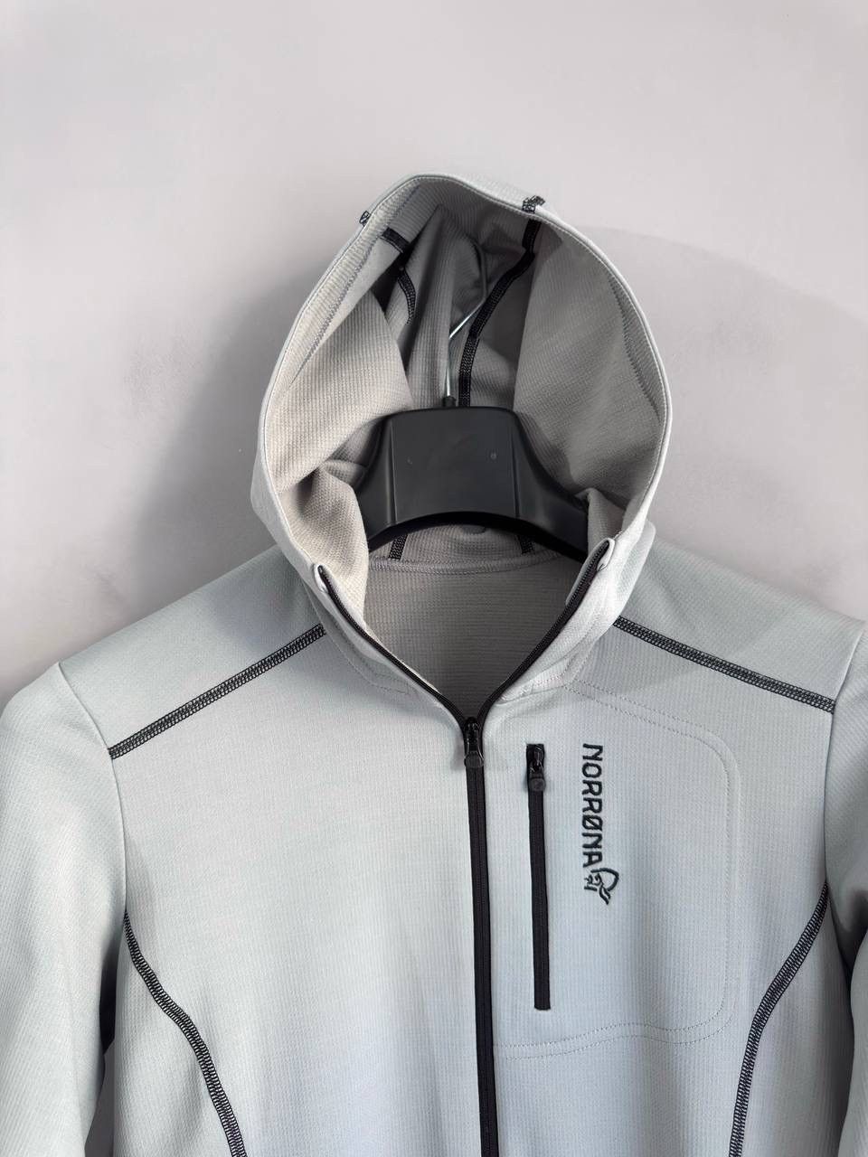 Norrona Norrona Trollveggen Warm Wool1 Women's Grey Zip Hoodie, M Size M / US 6-8 / IT 42-44 - 7 Thumbnail