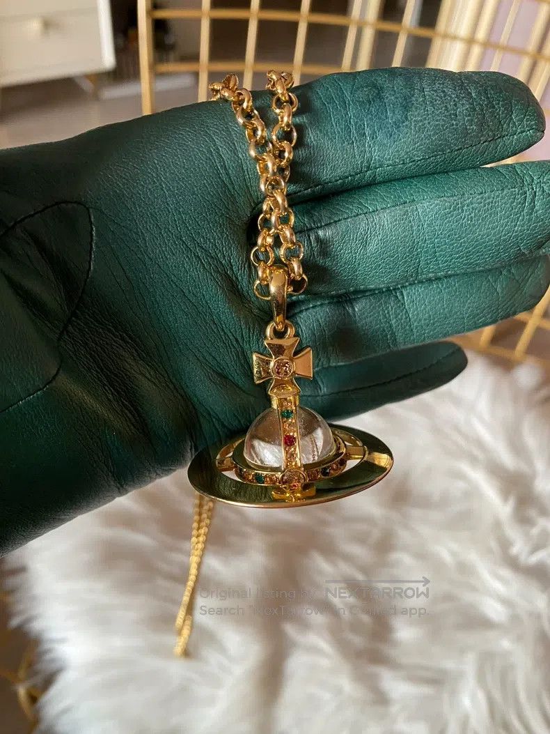 Vivienne Westwood Vivienne Westwood Large gold orb necklace Size ONE SIZE - 1 Thumbnail