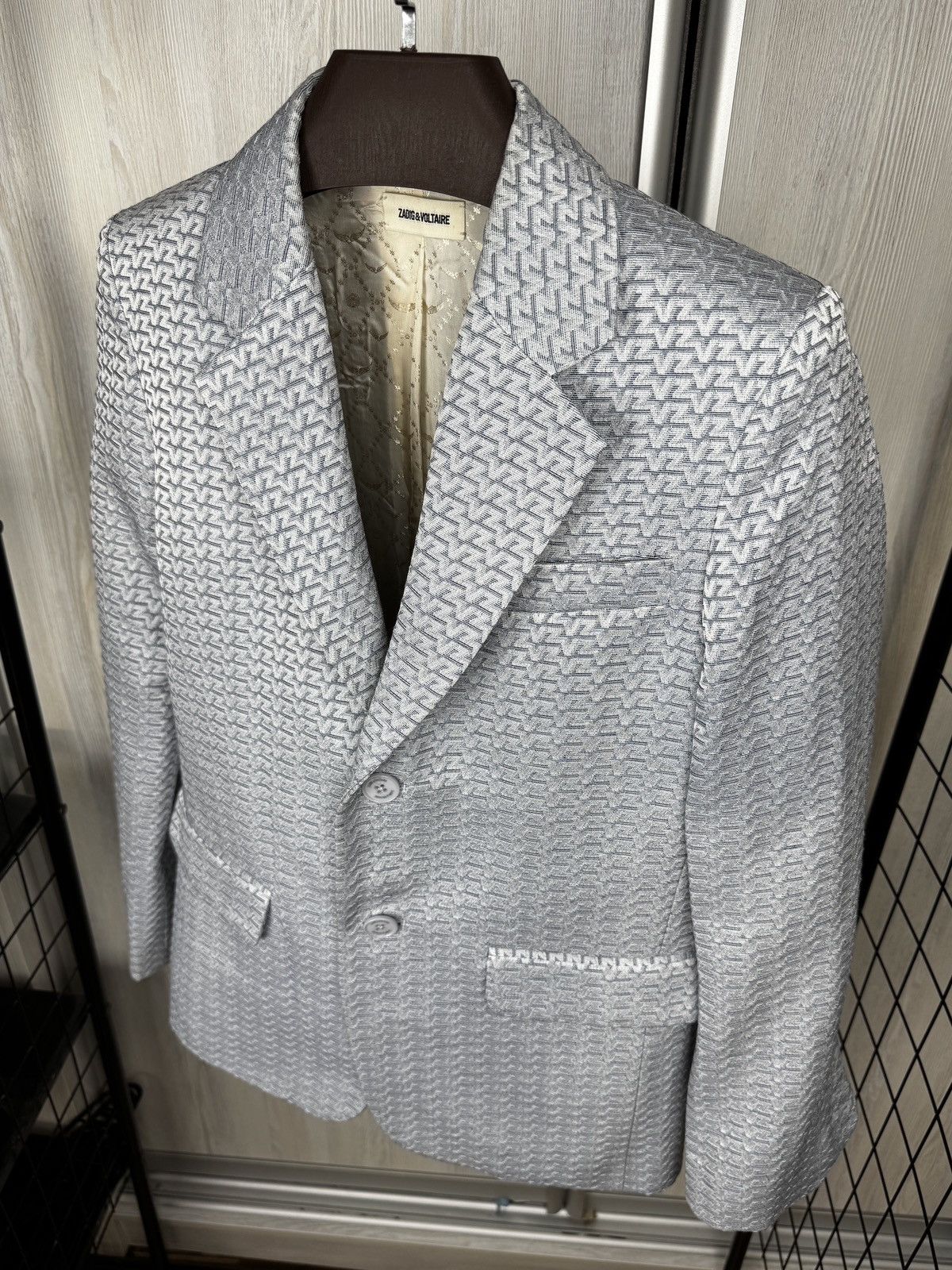 Zadig & Voltaire ZADIG & VOLTAIRE Vanille Jac ZV oversized cotton Blazer Size S / US 4 / IT 40 - 8 Thumbnail