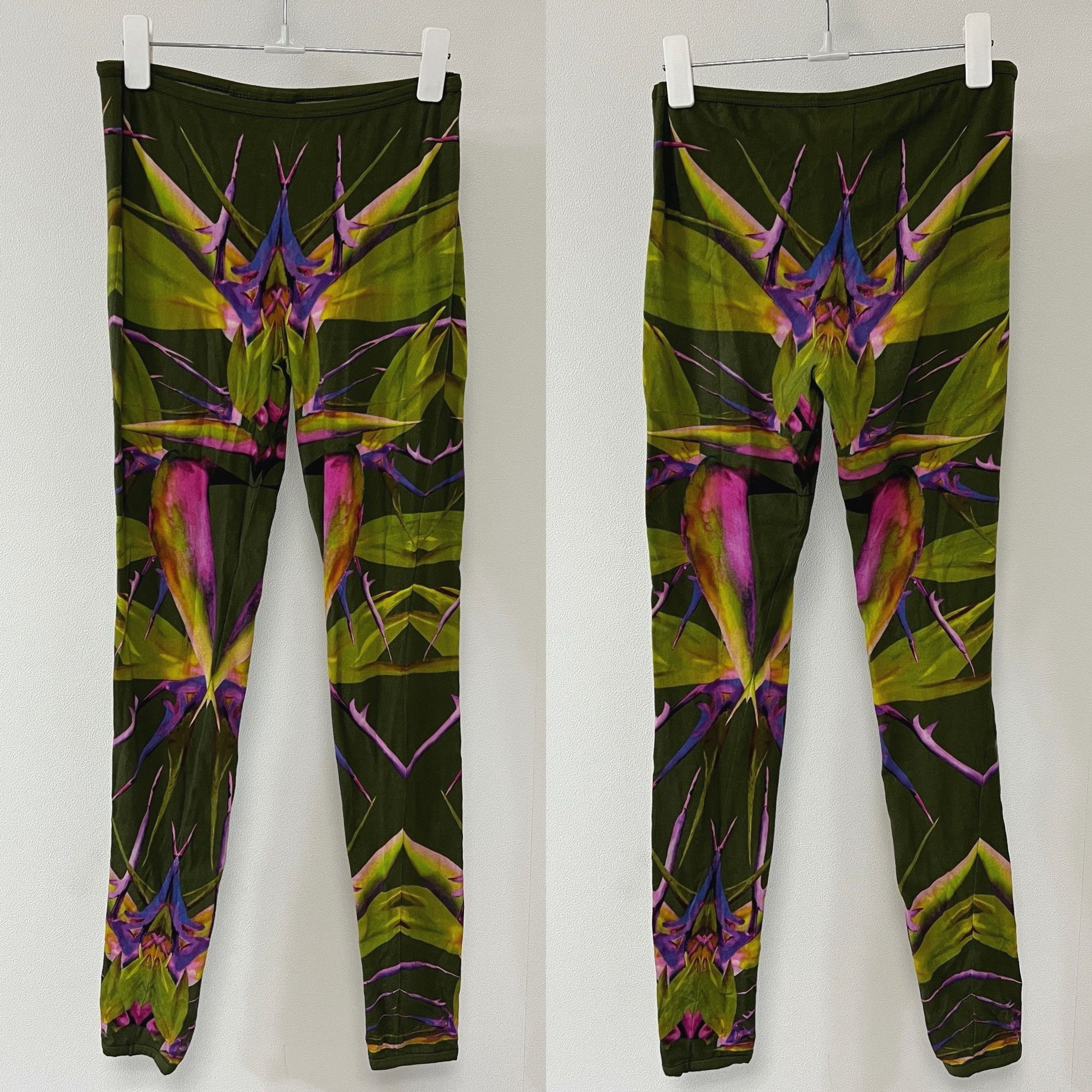 Givenchy GIVENCHY 12SS Birds of Paradise Leggings Green Size 27" / US 4 / IT 40 - 1 Thumbnail