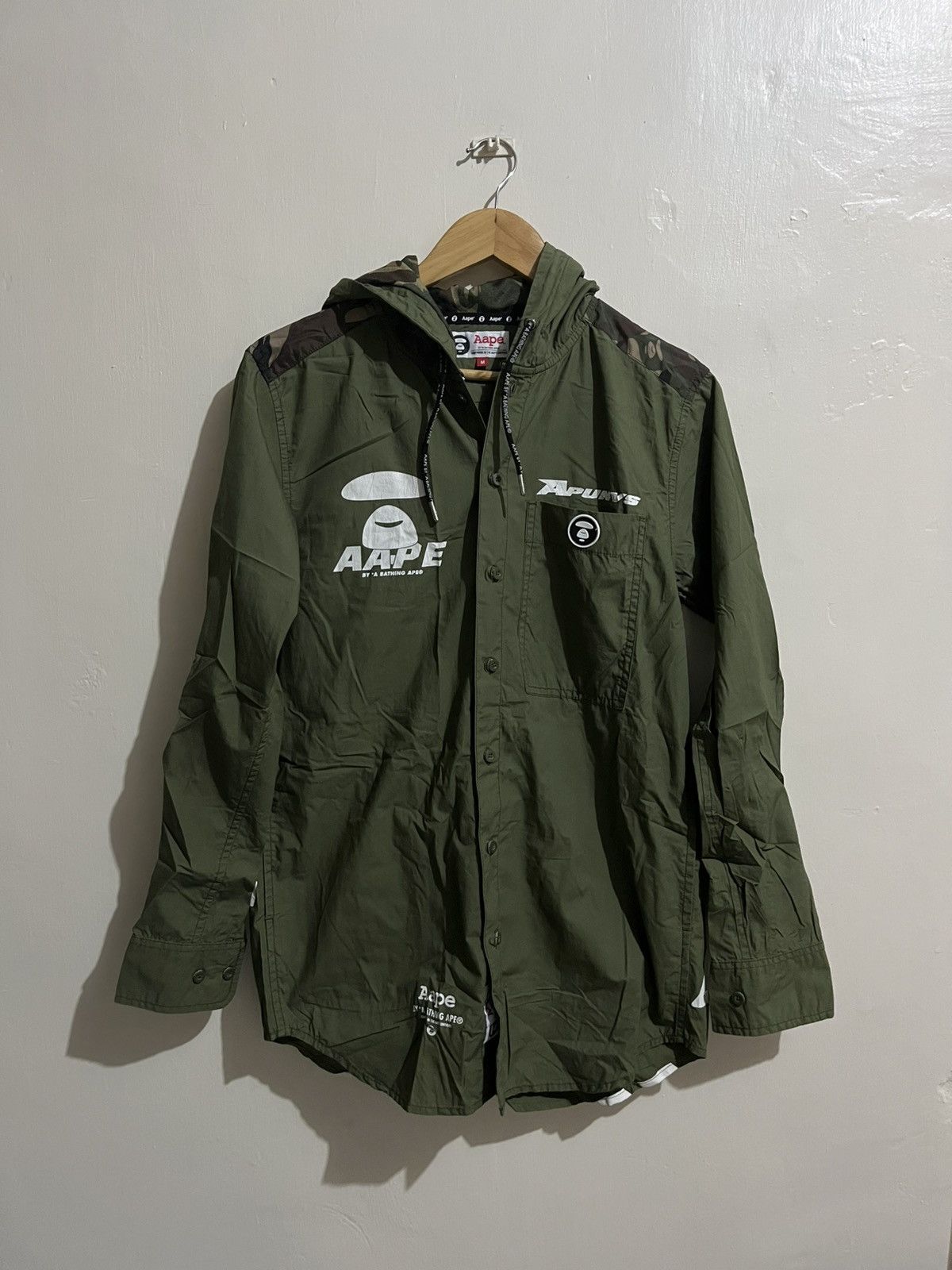 Aape Aape by A Bathing Ape Camou Light Hoodie Jacket Size US M / EU 48-50 / 2 - 1 Thumbnail