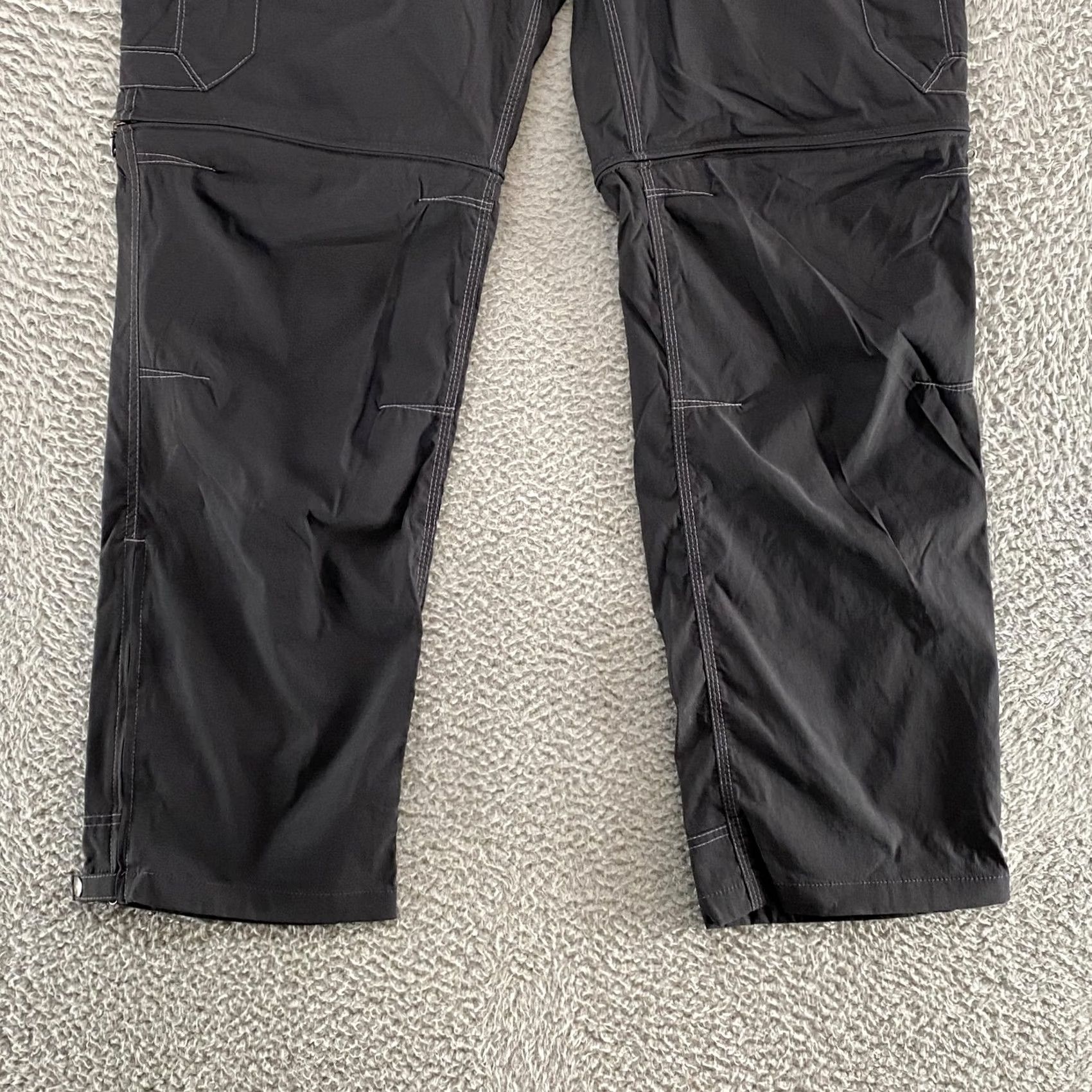 Vintage Kuhl Renegade Convertible Stealth Pants Mens 38x30 Black Hiking Zip Off Pants Mens 38 Regular Black Outdoor Hiking 30x38 Mens Mens Size US 38 / EU 54 - 3 Thumbnail