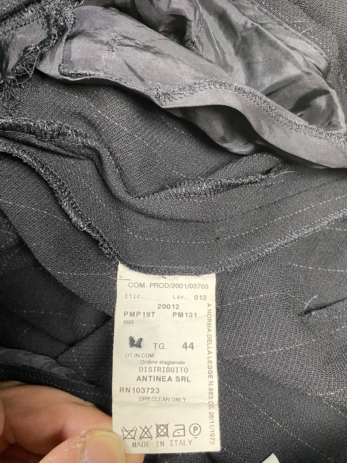 Armani Collezioni Armani collezioni vintage striped suit black wool old money Size 30" / US 8 / IT 44 - 18 Thumbnail