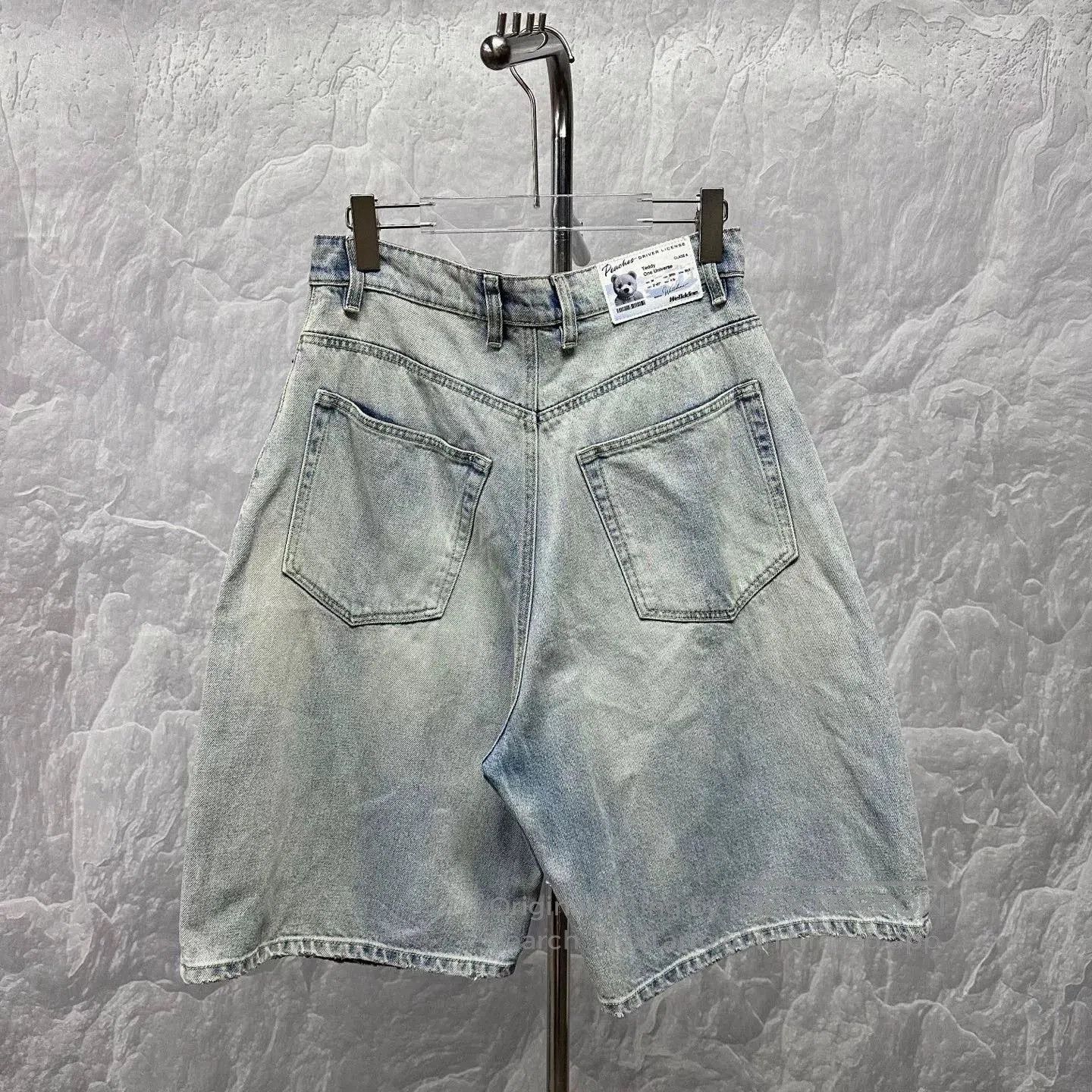 WE11DONE WE11DONE Distressed Denim Shorts Size S. Size 24" / US 00 / IT 34 - 4 Thumbnail