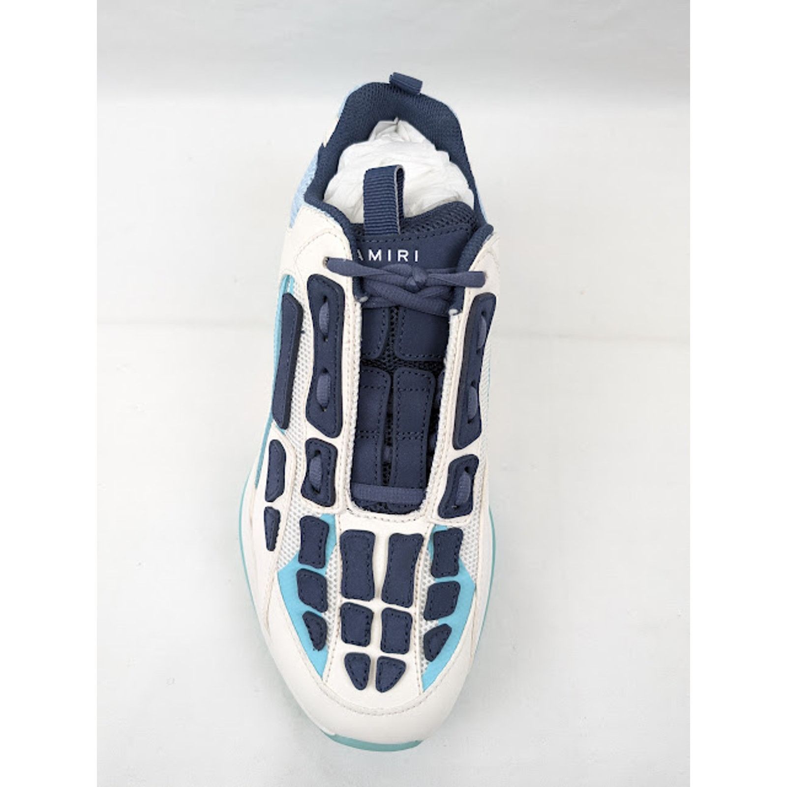 Amiri o1rshd1 Bone Runner Low-Top Sneakers in Baby Blue Size US 12 / EU 45 - 6 Thumbnail