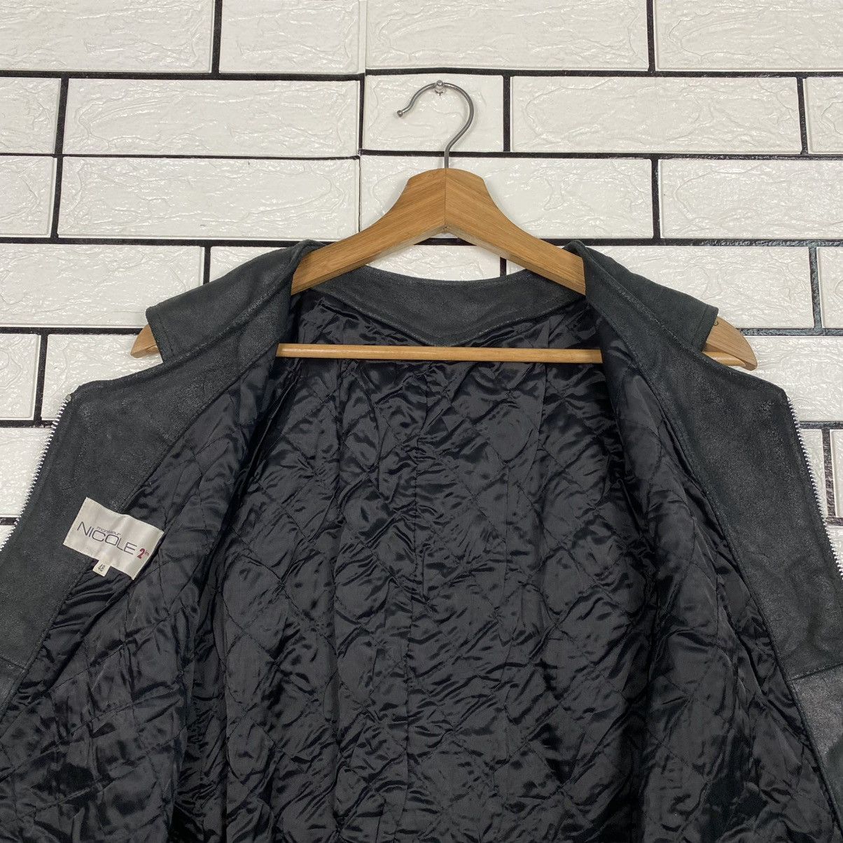 Japanese Brand 🔥VINTAGE VEST LEATHER BIKER MONSIUER NICOLE ISSEY MIYAKE Size US M / EU 48-50 / 2 - 16 Thumbnail