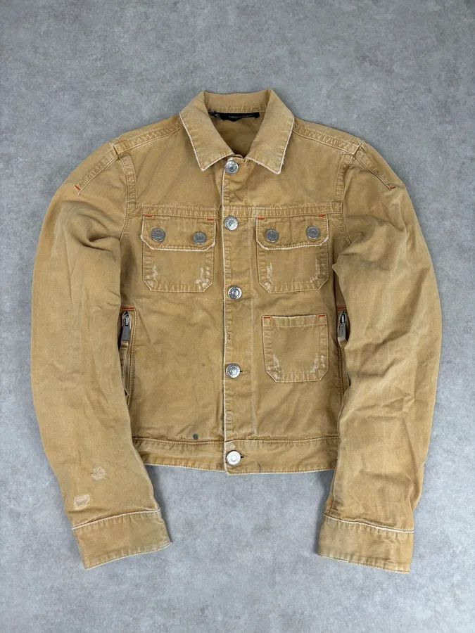 Dsquared2 SS2006 Dsquared2 Beige Trucker Jacket Size US M / EU 48-50 / 2 - 1 Thumbnail