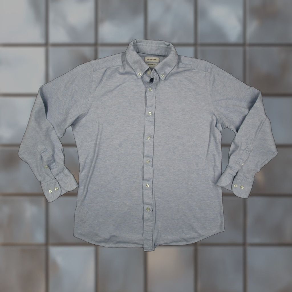 Massimo Dutti Massimo Dutti Shirt Mens M Blue 100% Cotton Button-Down Long Sleeve Casual Size US M / EU 48-50 / 2 - 1 Thumbnail
