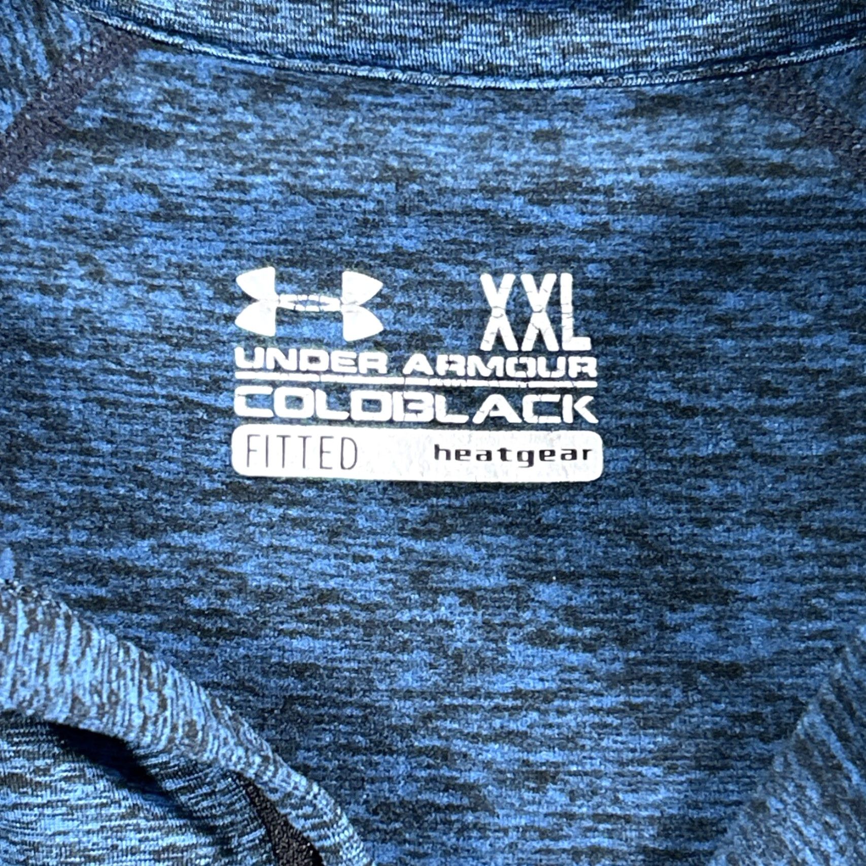 Under Armour Under Armour Pullover Sweatshirt 1/4 Zip Mock Neck Long Sleeve Blue 2XL Athletic Golf Walking Performance Heatgear Coldblack Size US XXL / EU 58 / 5 - 4 Thumbnail