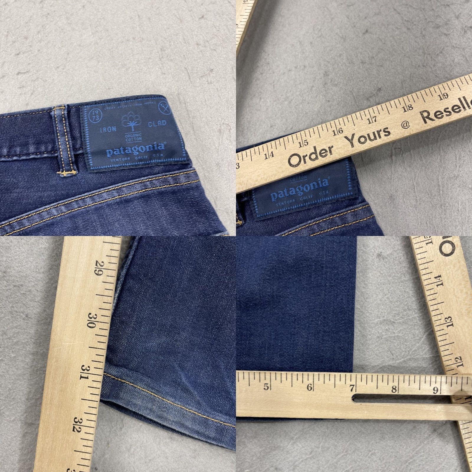 Patagonia Patagonia Iron Clad Jeans Mens 32x32 Blue Straight Fit Stretch Denim Size US 32 / EU 48 - 8 Thumbnail