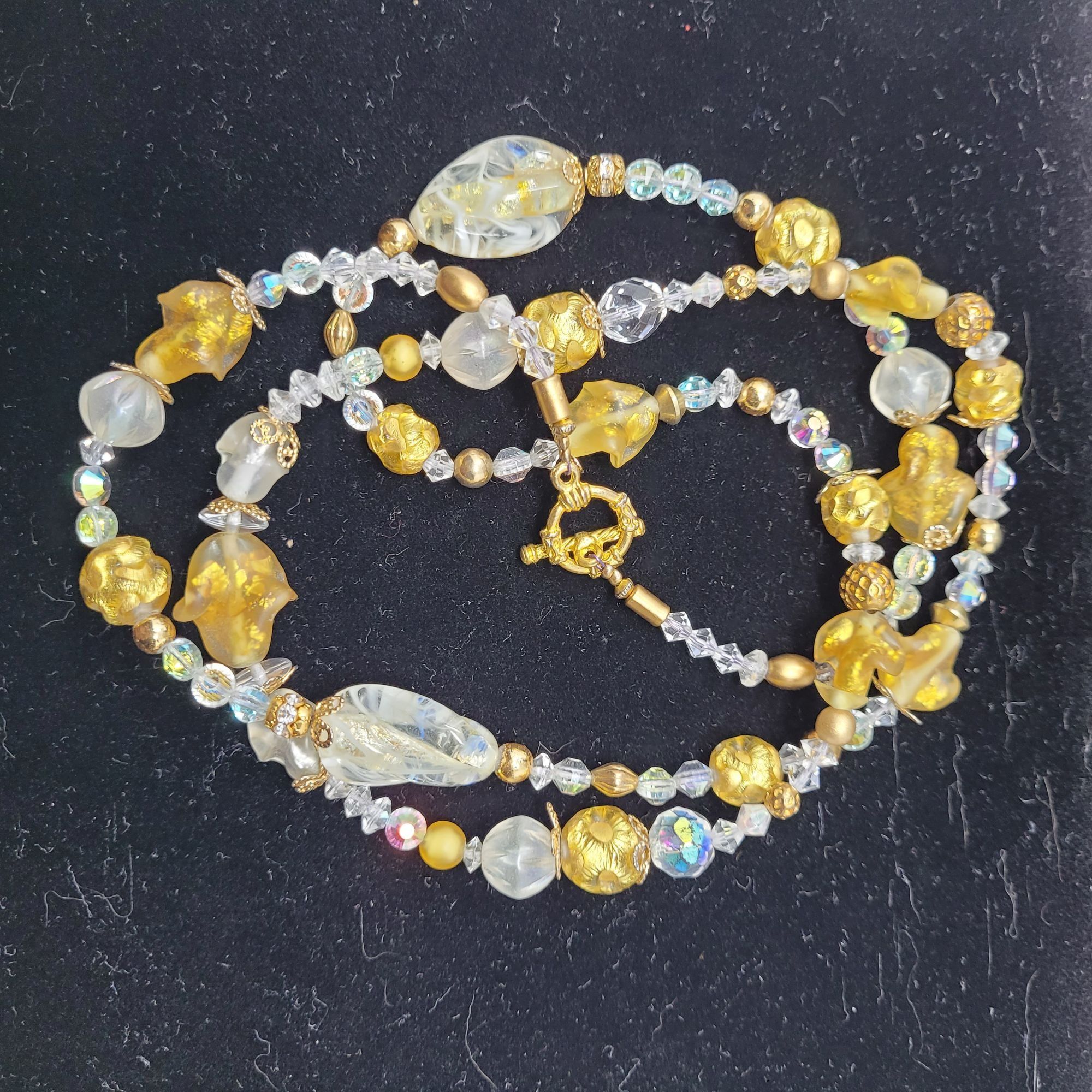 Vintage Vintage Princess Necklace Dangle Pierced Earring Set Faux Go Size ONE SIZE - 4 Thumbnail
