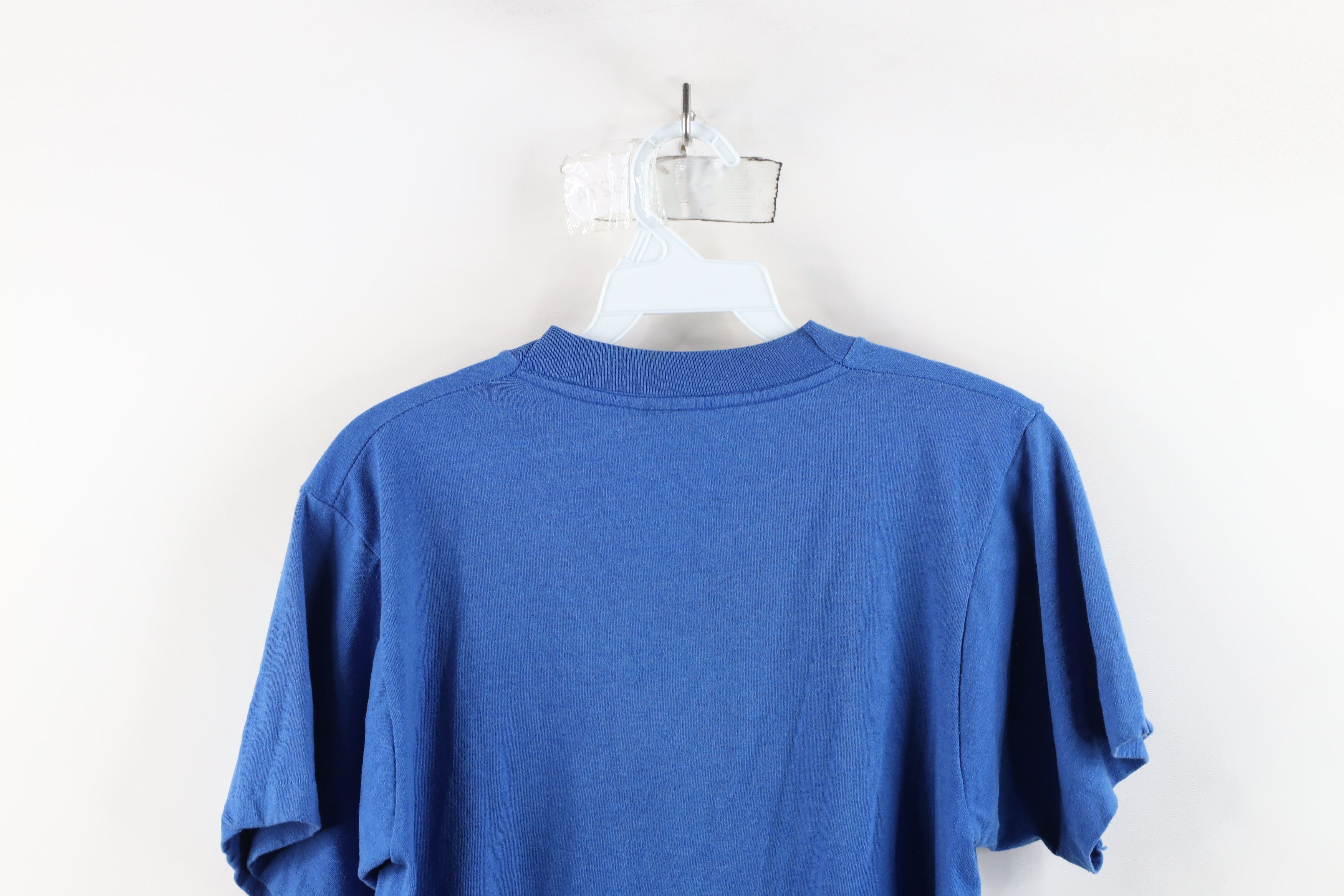 Vintage Vintage 90s Bill Rice Ranch Ministry T-Shirt Blue USA Size M / US 6-8 / IT 42-44 - 9 Thumbnail