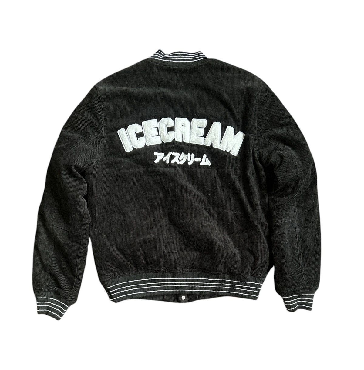 Billionaire Boys Club × Icecream BBC Ice Cream Hound Black Corduroy Varsity Jacket Size: M Size US M / EU 48-50 / 2 - 2 Thumbnail