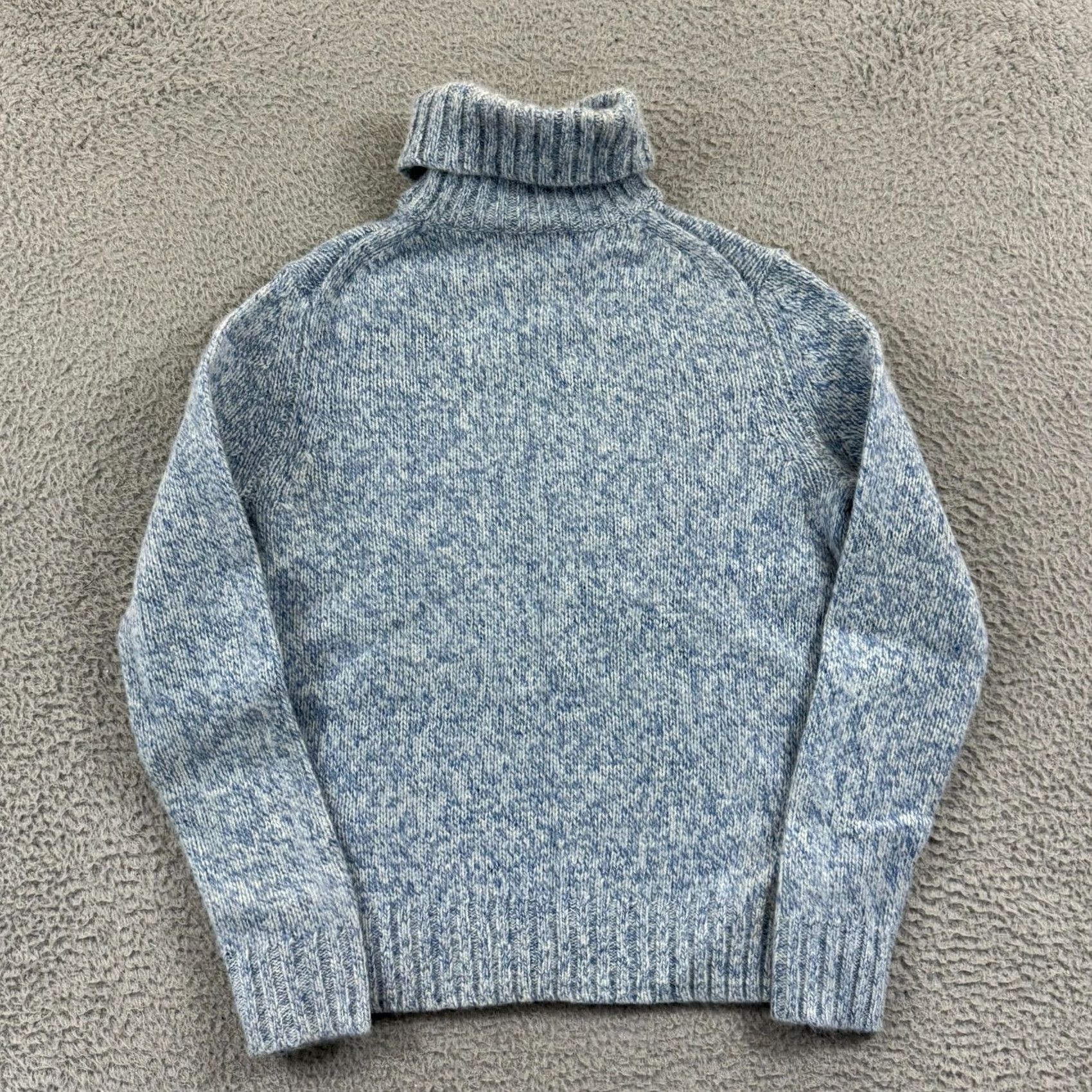 Vintage The Limited Sweater Women Small Blue Turtleneck Wool Long Sleeve Knit Angora NWT Size S / US 4 / IT 40 - 2 Thumbnail