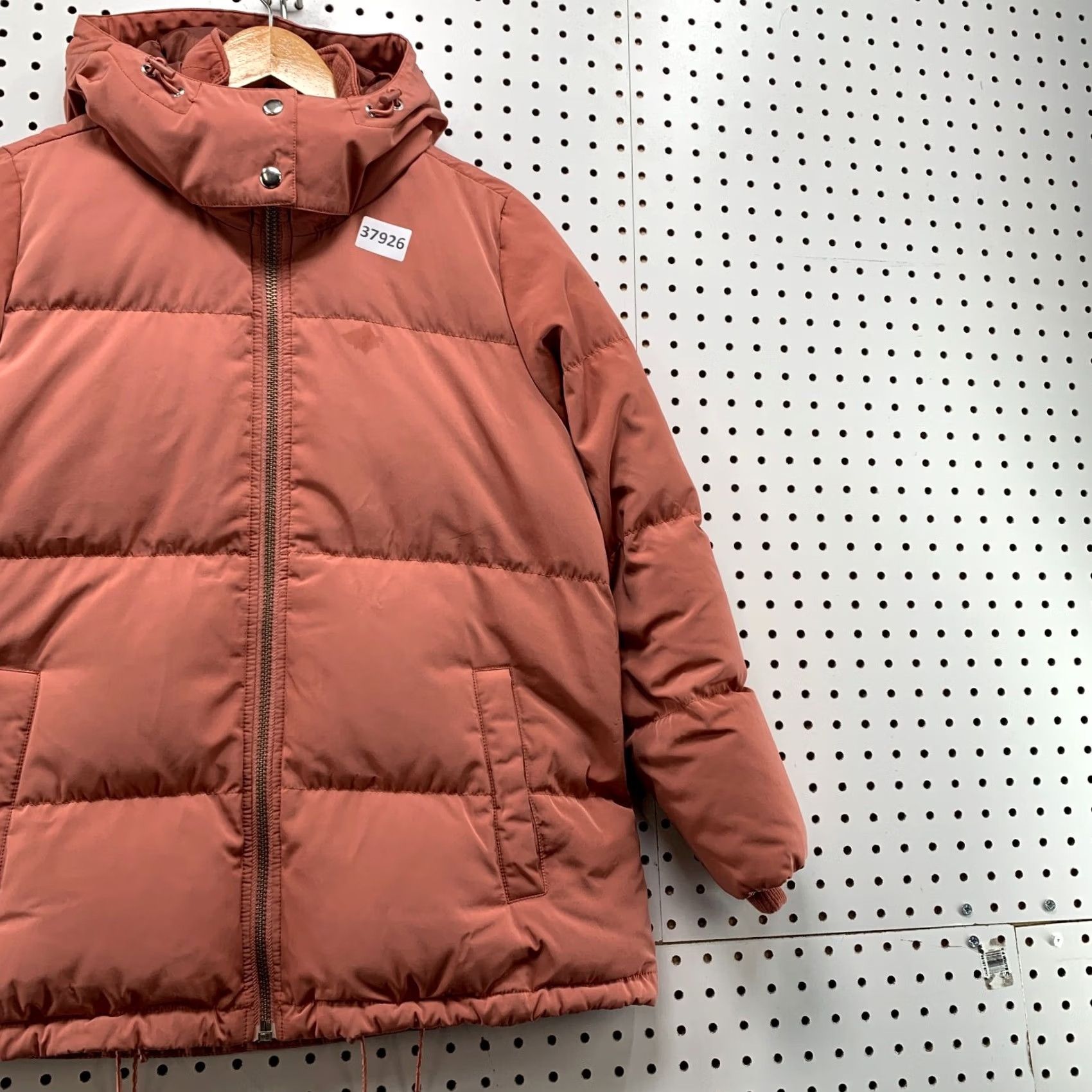 Madewell Madewell Down Puffer Jacket Womens Hooded Heavyweight Peach Pink XS Size XS / US 0-2 / IT 36-38 - 4 Thumbnail