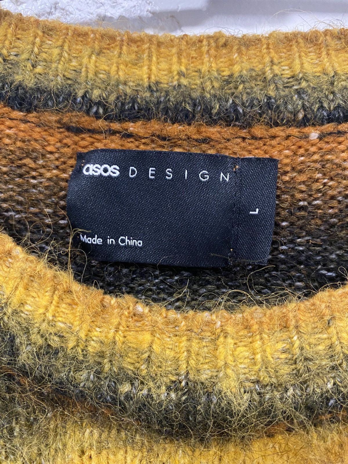 Asos Mohair Style Fuzzy Sweater Y2K Asos “Bee” Size: L Size US L / EU 52-54 / 3 - 2 Thumbnail