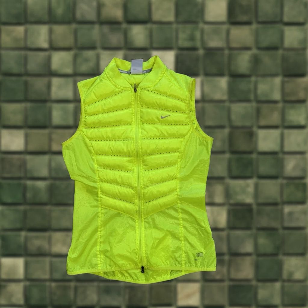 Nike Nike Vest Womens S Neon Green Aeroloft Down Puffer Running Women Size Size S / US 4 / IT 40 - 1 Thumbnail