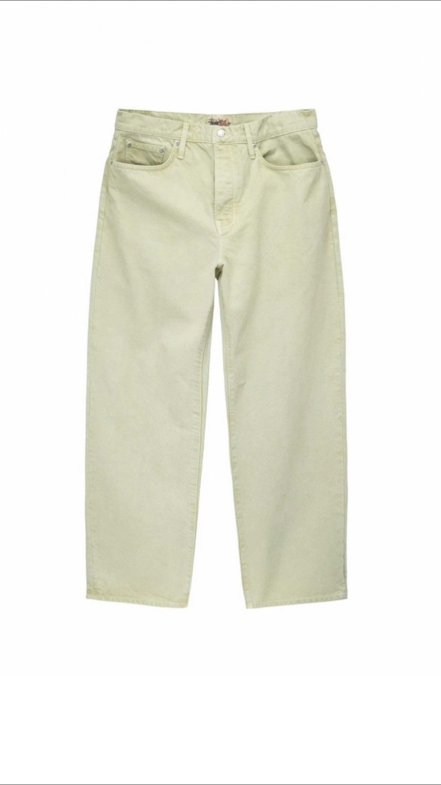 image of Stussy Double Dye Big Ol‘ Jean- Cream - Size 30, Men's