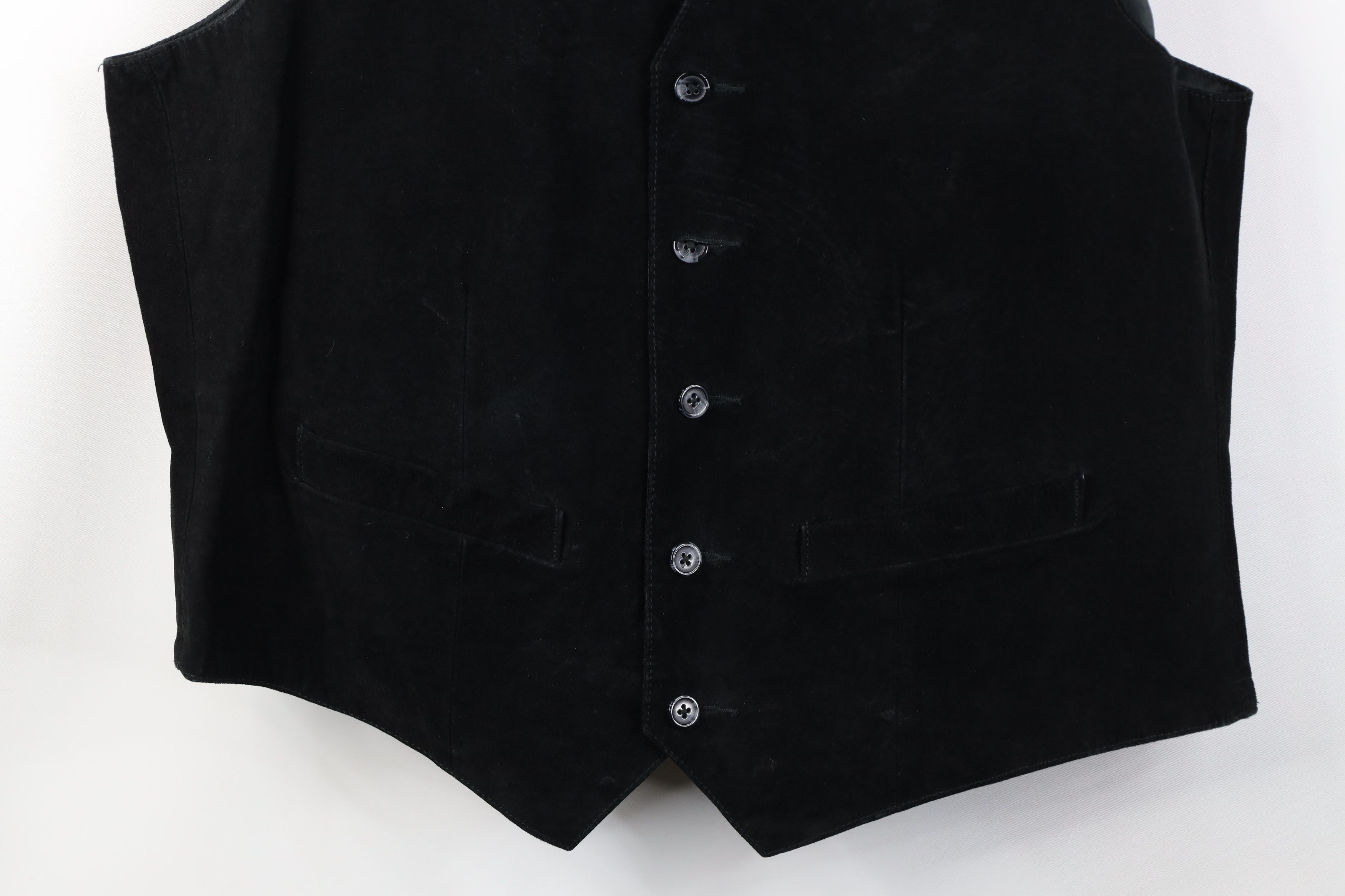 Vintage Vintage 90s Scully Suede Leather Western Vest Jacket Black Size US XXL / EU 58 / 5 - 3 Thumbnail