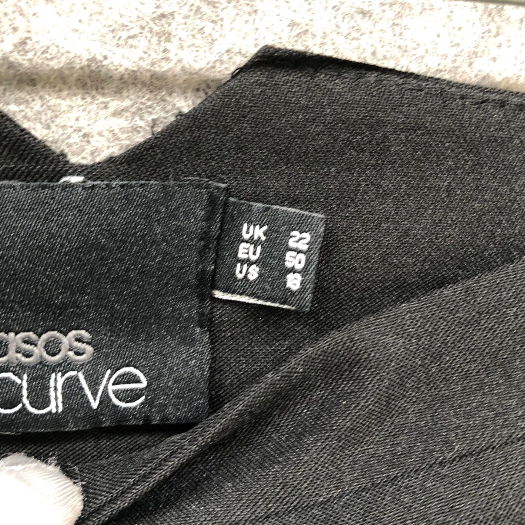 Asos ASOS Curve Tapered Dress Pants Womens 18 Black Ankle Rise 11" Size 40" / US 18 - 5 Thumbnail