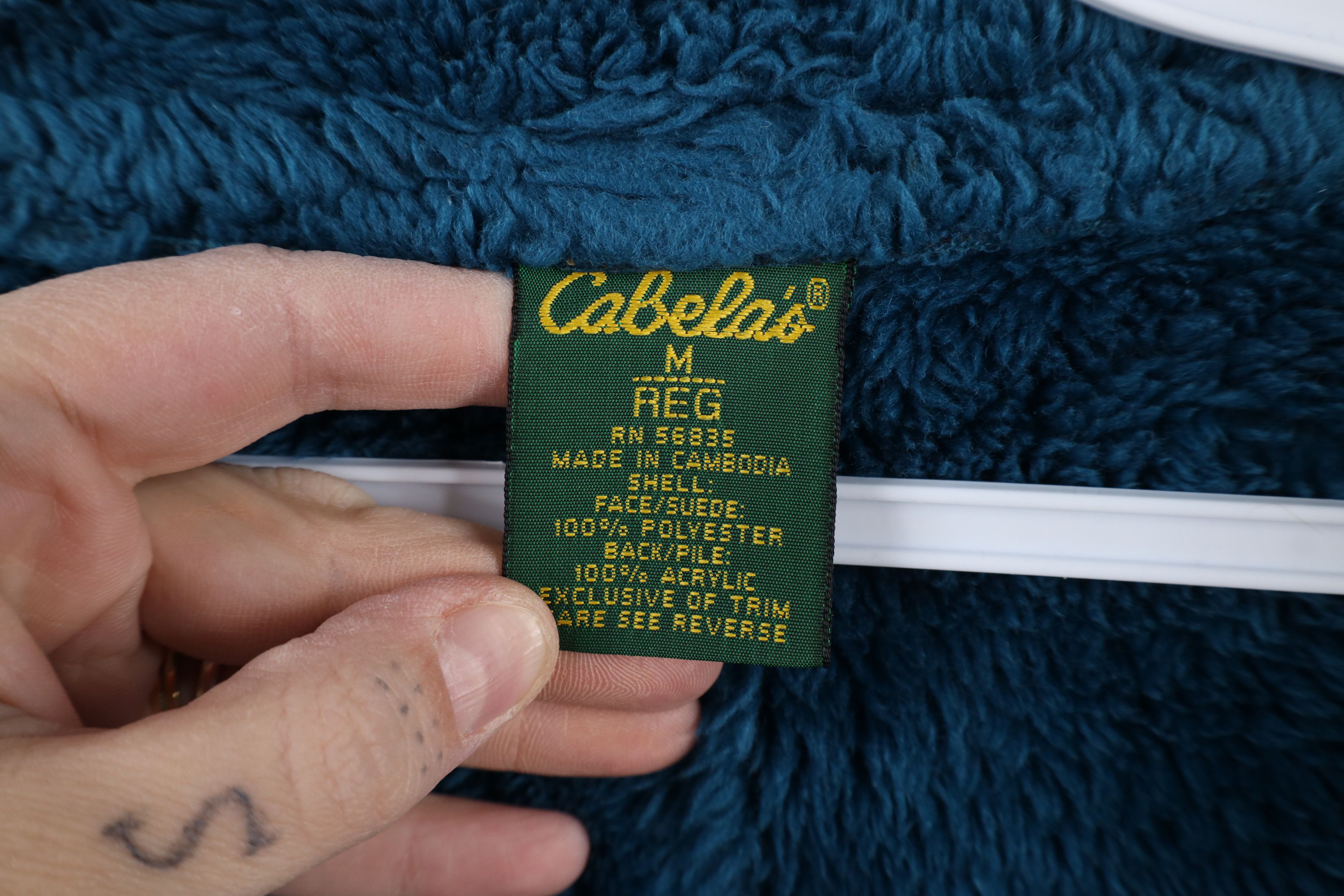 Cabelas × Vintage Vintage Cabelas Fleece Lined Full Zip Jacket Pigment Dye Size M / US 6-8 / IT 42-44 - 8 Thumbnail