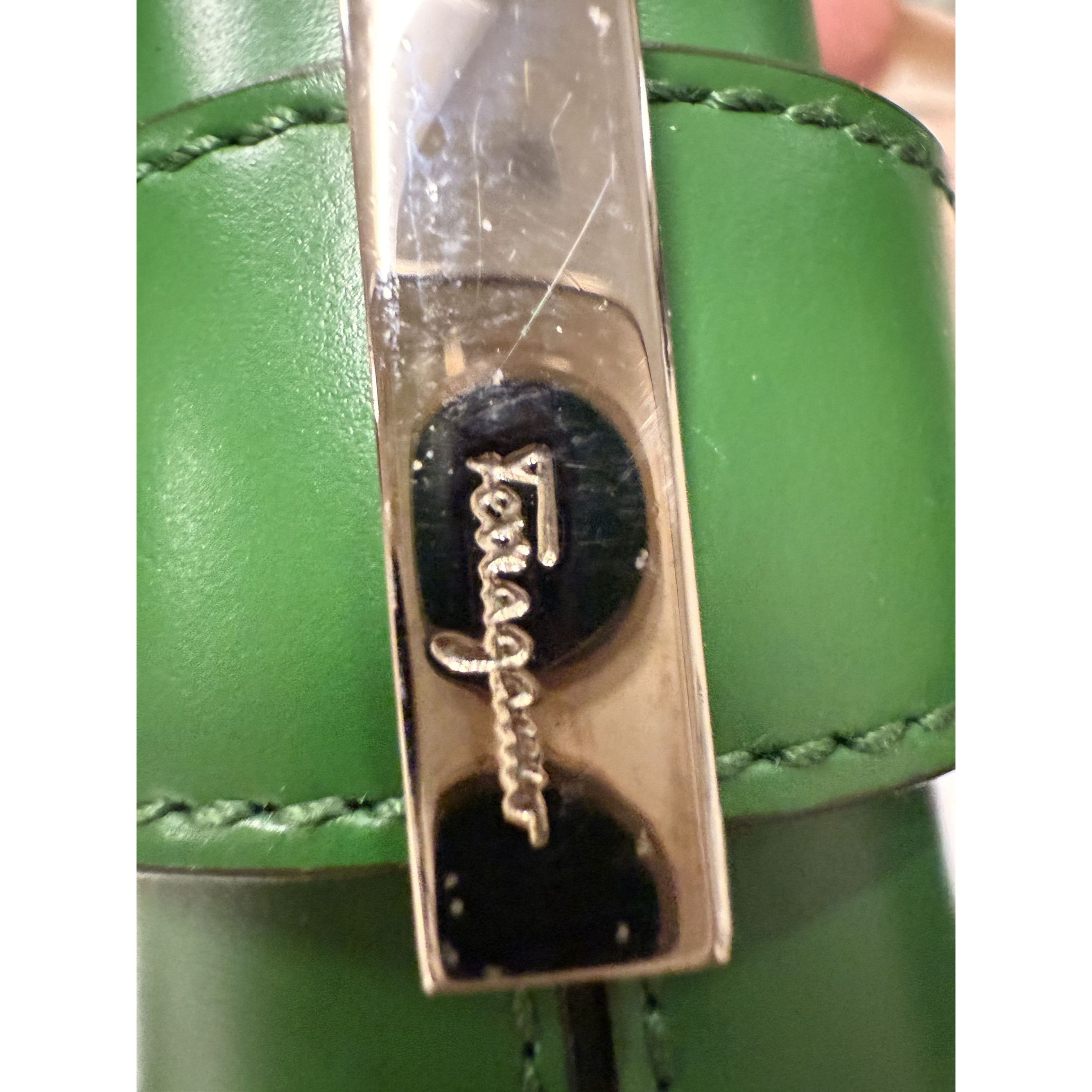 Salvatore Ferragamo Salvatore Ferragamo Green Leather Shoulder Bag With Silver B Size ONE SIZE - 12 Thumbnail